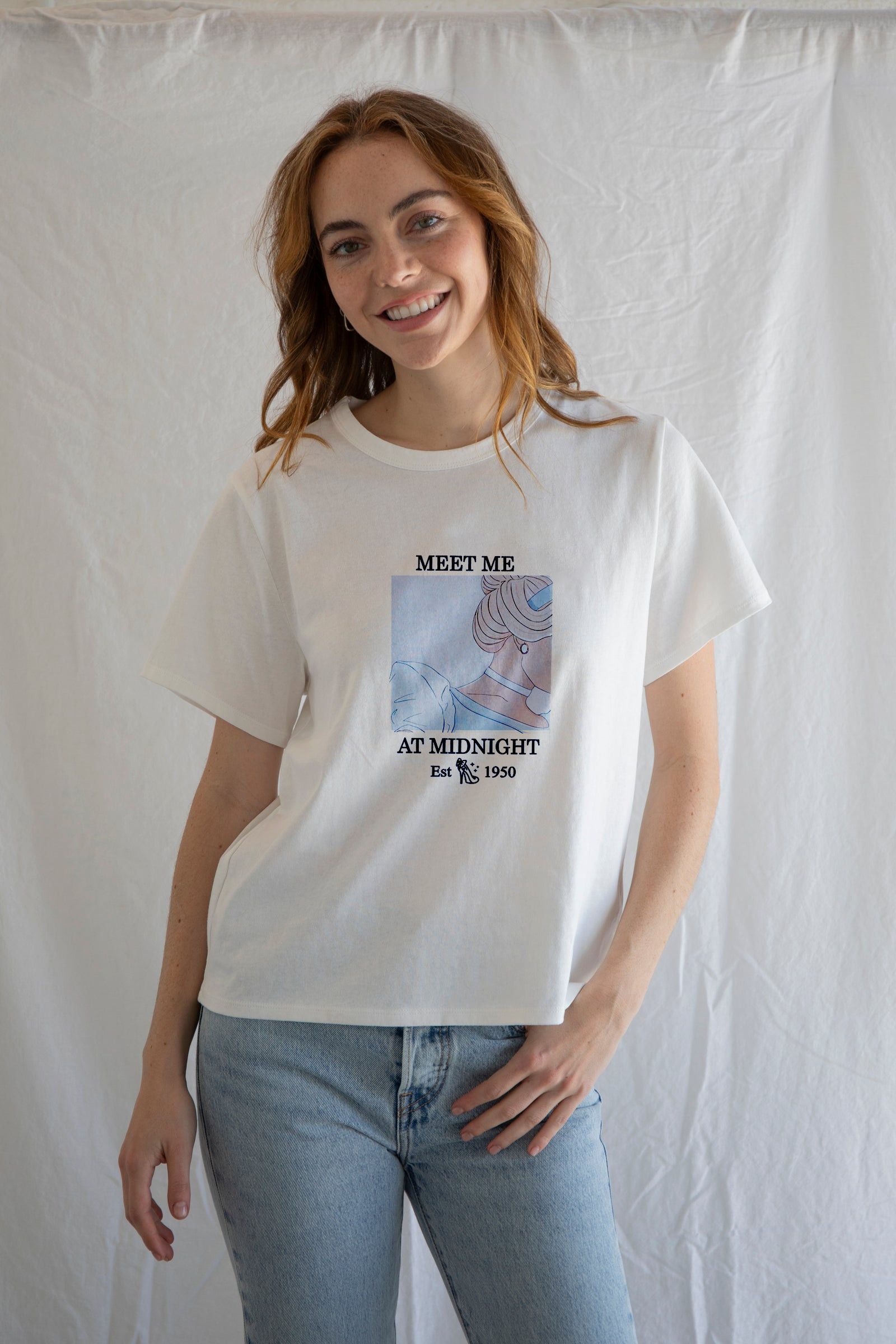 Designer × Vintage Meet Me at Midnight Tee – Cinderella & Co Size M / US 6-8 / IT 42-44 - 4 Thumbnail