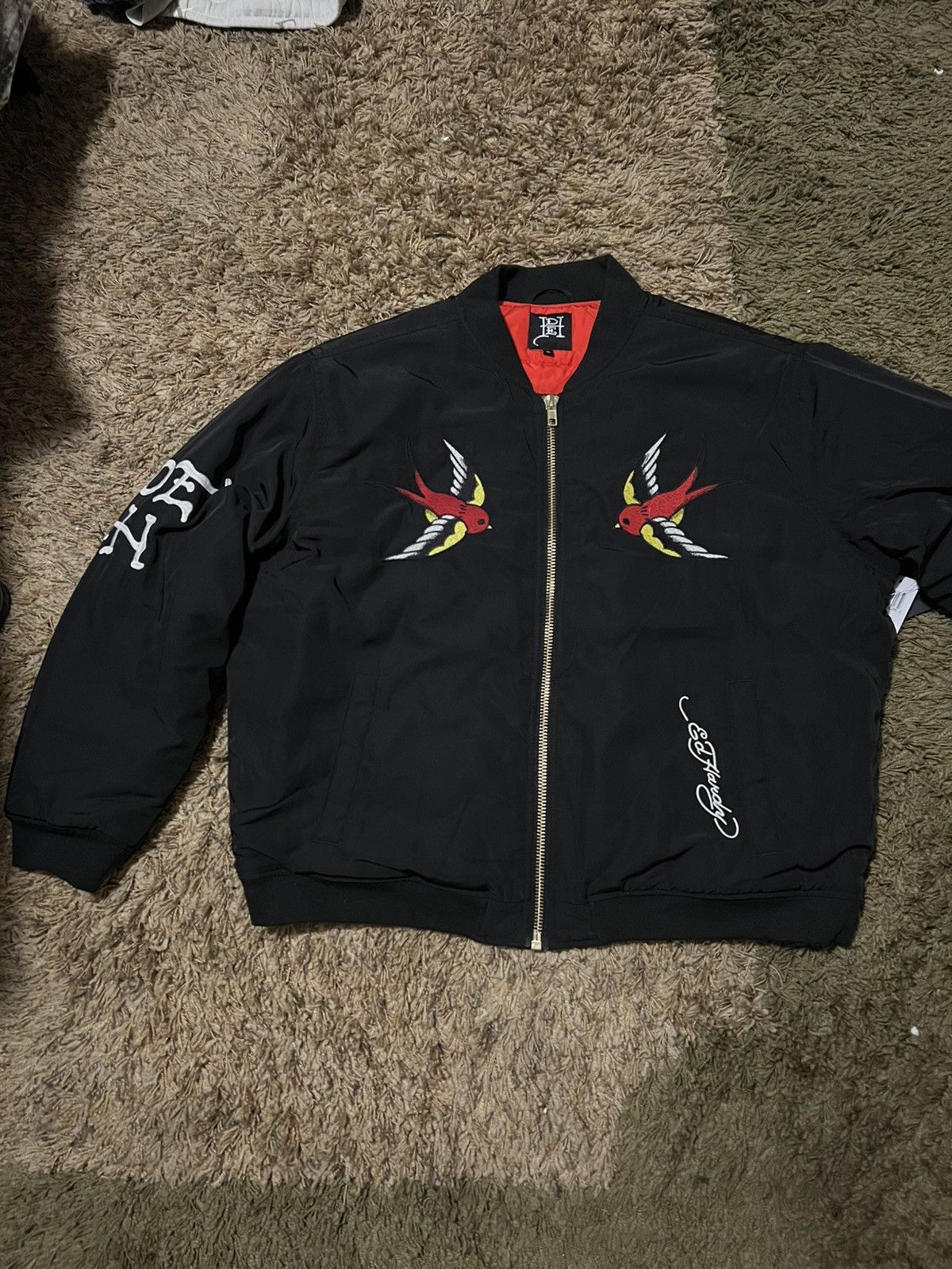 Ed Hardy Black Ed hardy bomber Jacket DS Size US XL / EU 56 / 4 - 1 Thumbnail