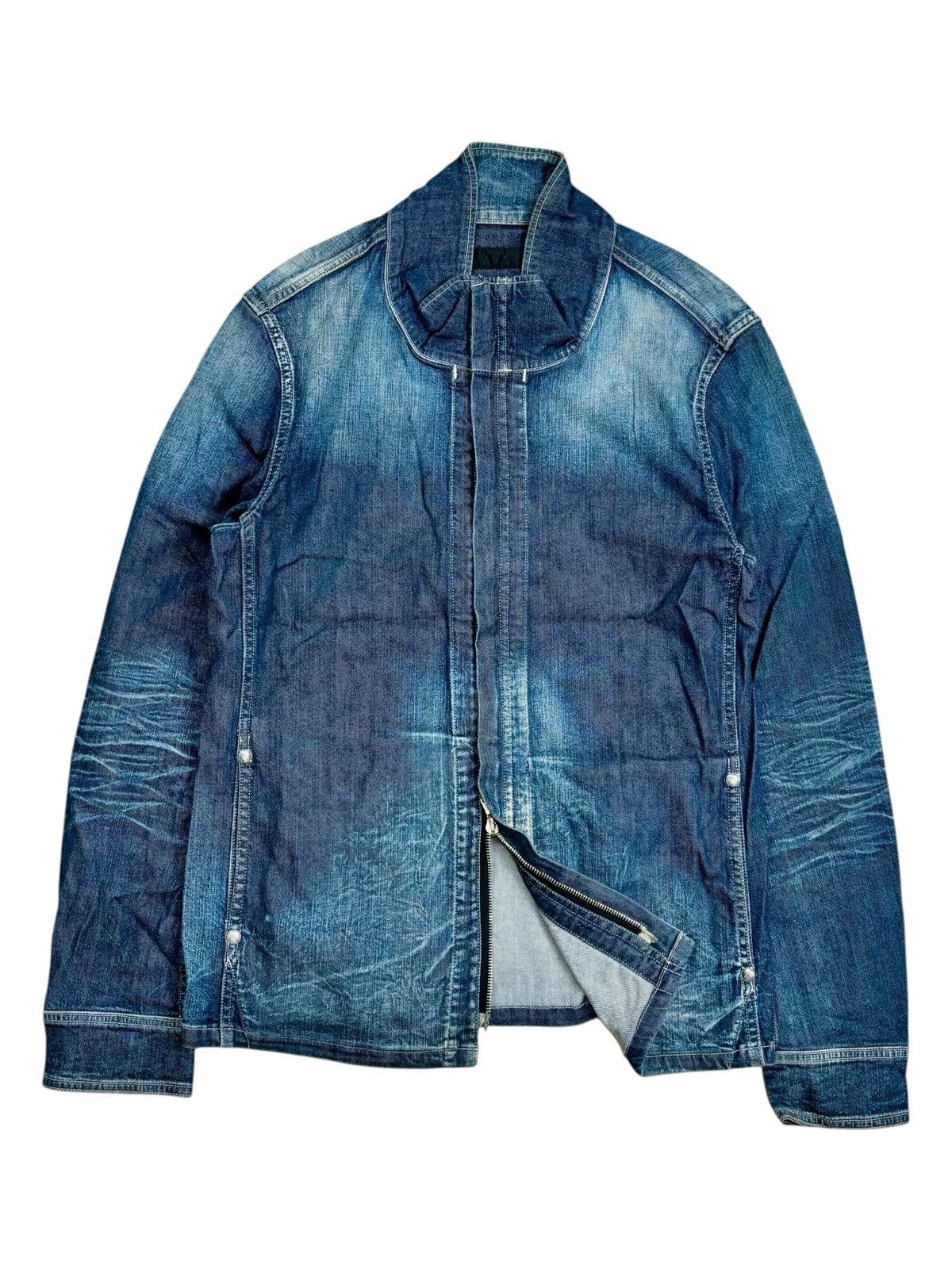 roarguns 2000s Roarguns - Raccagni Zips Vkei Style Denim Jacket Size US M / EU 48-50 / 2 - 4 Thumbnail