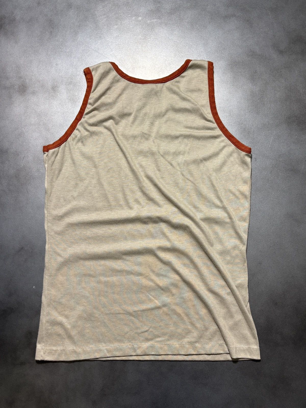 Vintage 1970s Tank Top 70s Vintage Blank Tee Two Tone Sportswear 80s Size US S / EU 44-46 / 1 - 5 Thumbnail