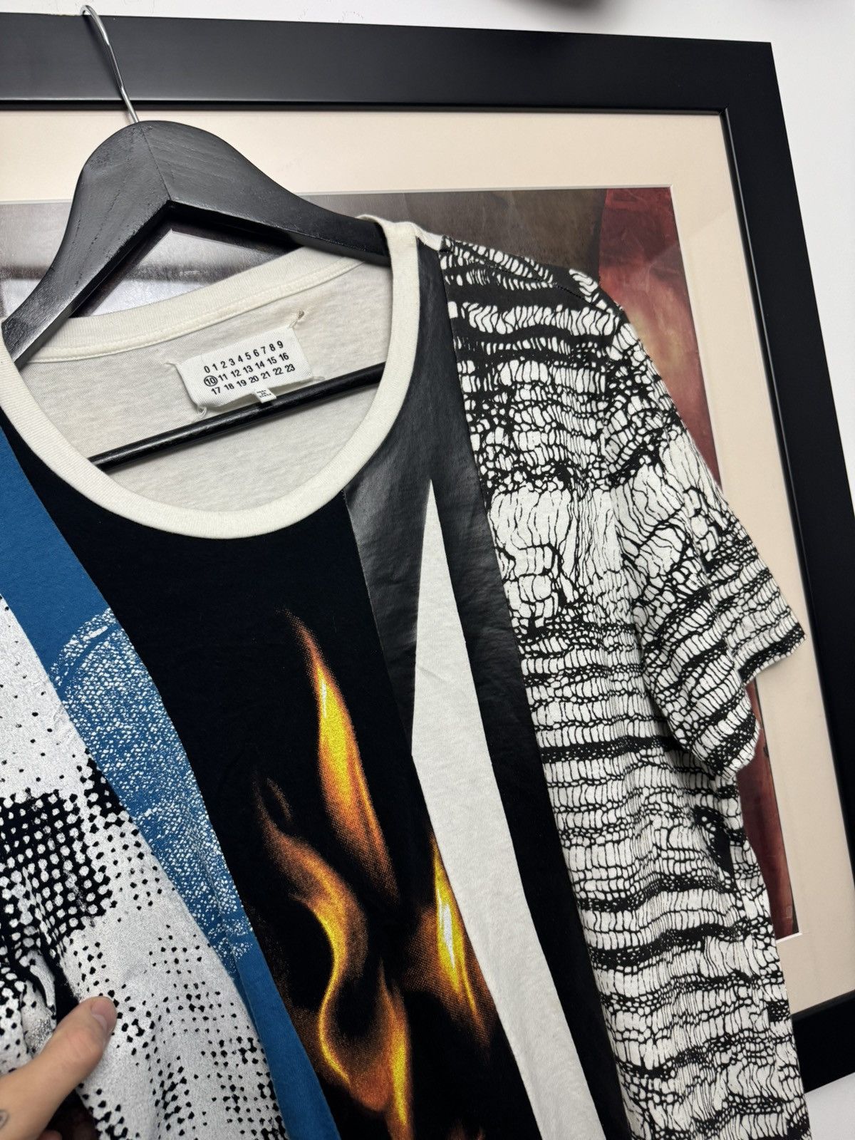 Maison Margiela Maison Margiela Designer Flame Print T-shirt Rare Luxury Size US M / EU 48-50 / 2 - 3 Thumbnail