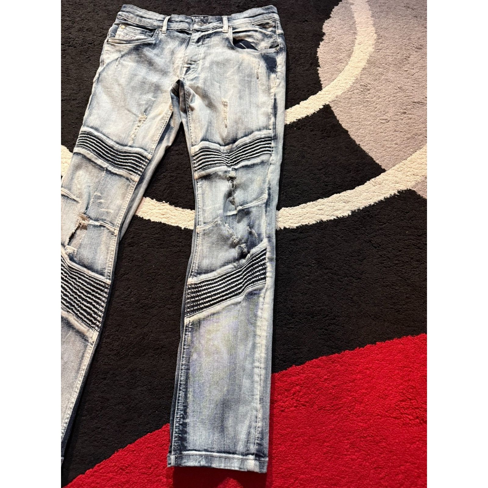 Ecko Unltd. Ecko Unltd Skinny Jeans Distressed Denim Size 32x32 Mens Y2K Size US 32 / EU 48 - 2 Thumbnail