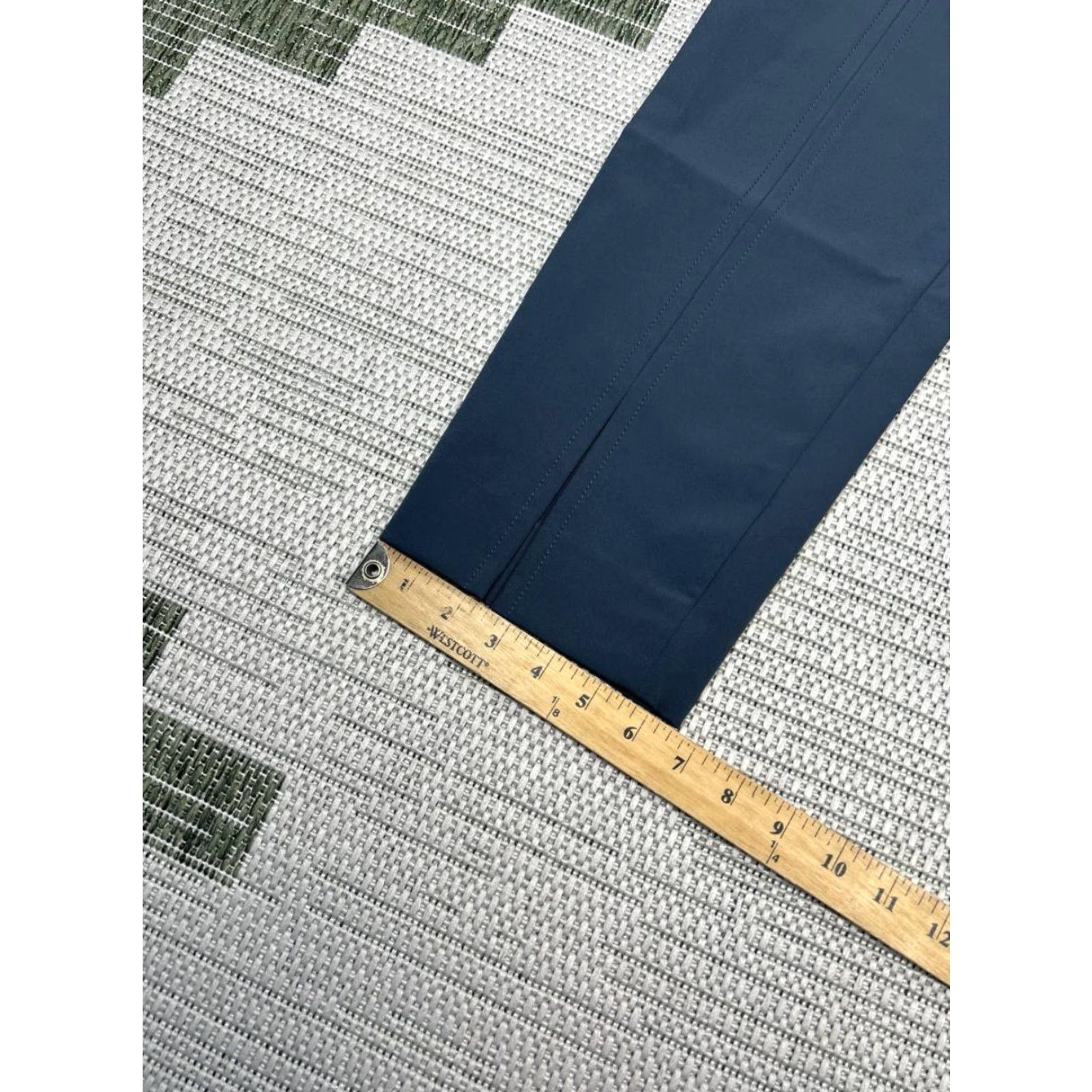 Vintage Lafayette 148 New York Waldorf Pants Womens 14 Blue Stretch Mid Rise Front Slits Size 36" / US 14 / IT 50 - 6 Thumbnail