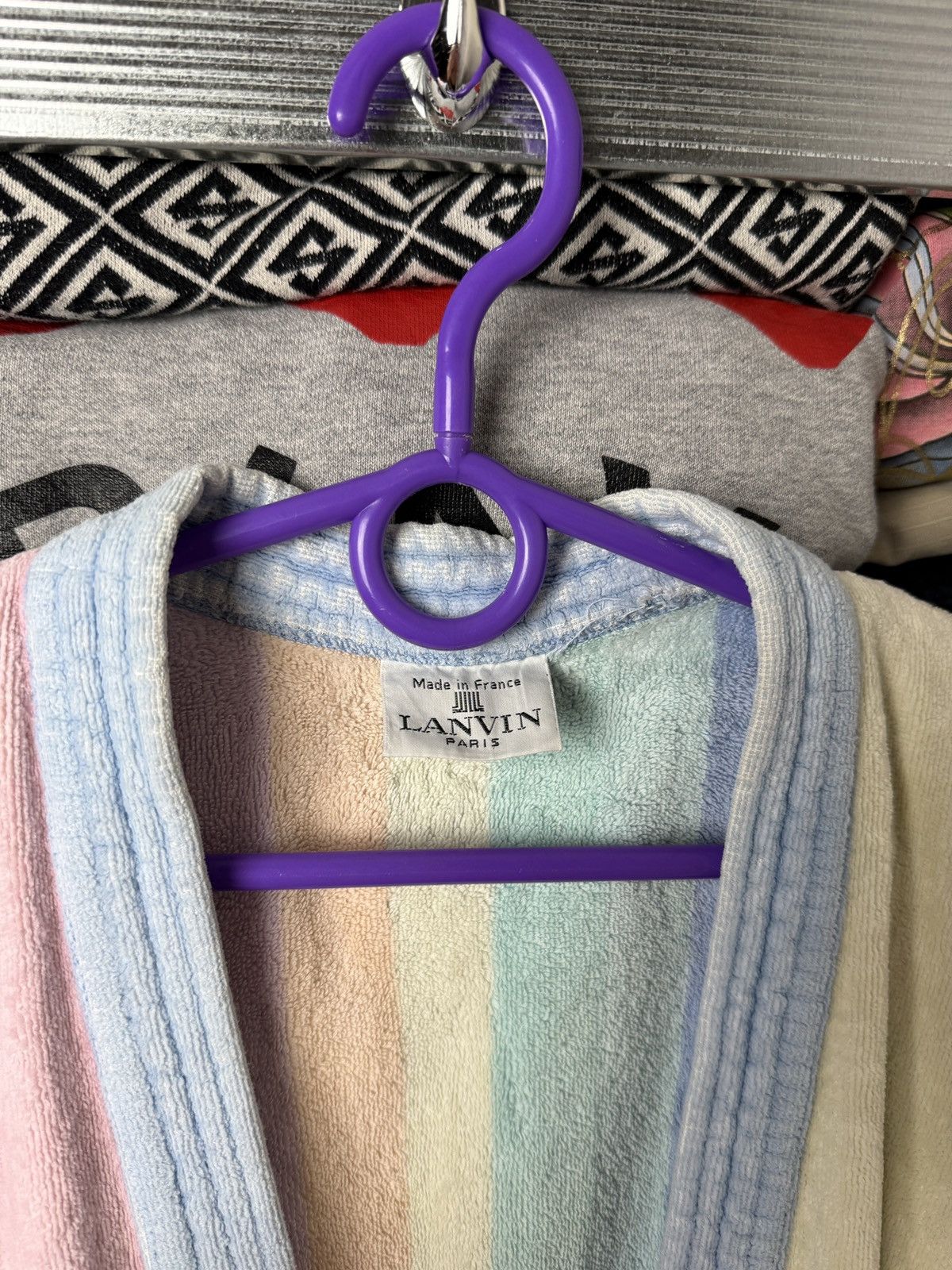 Lanvin Lanvin Robe Multicolor Luxury Size US M / EU 48-50 / 2 - 11 Thumbnail