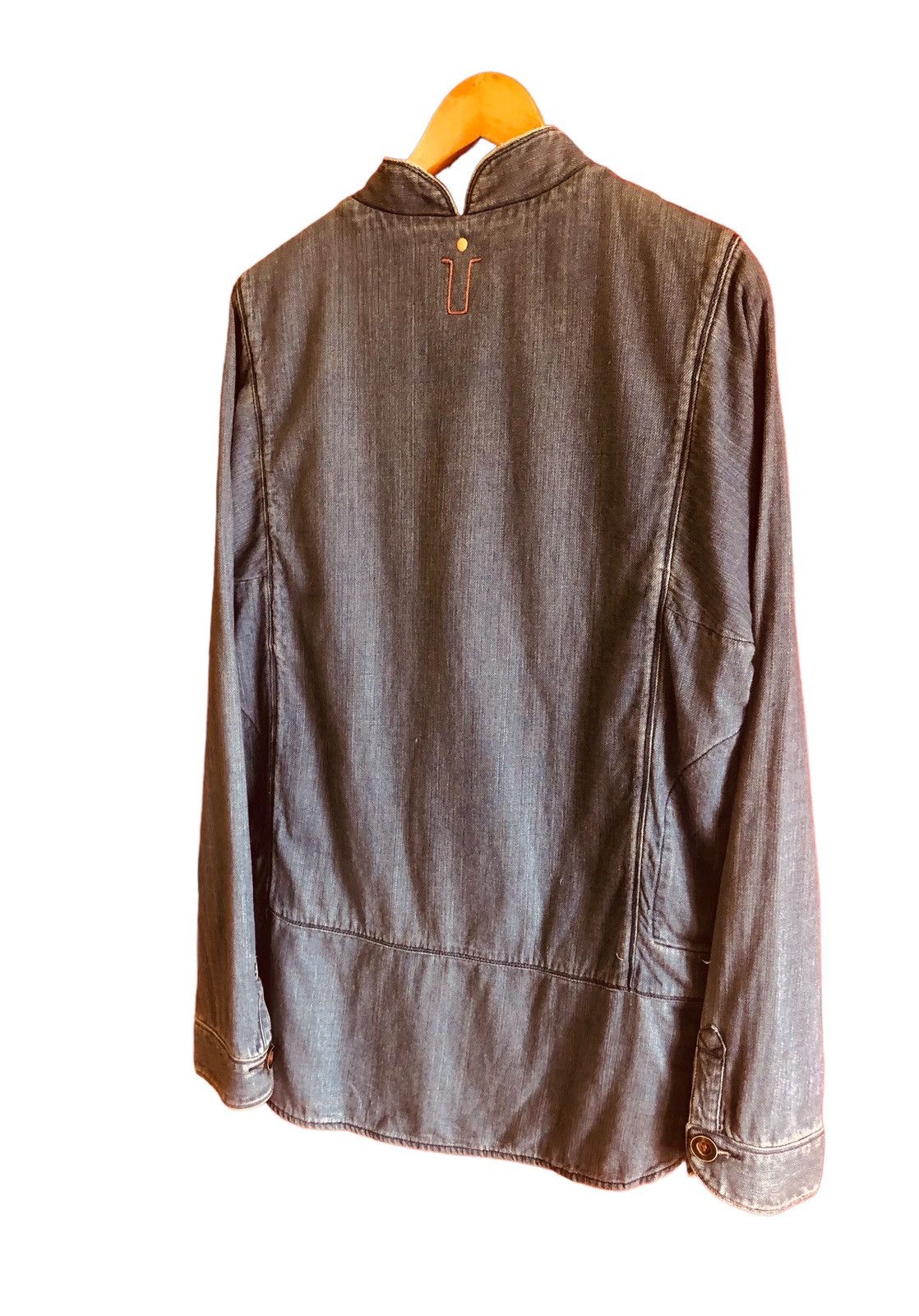 Japanese Brand Mitsume Sueta Rayon Silk Denim Jacket Size US S / EU 44-46 / 1 - 6 Thumbnail