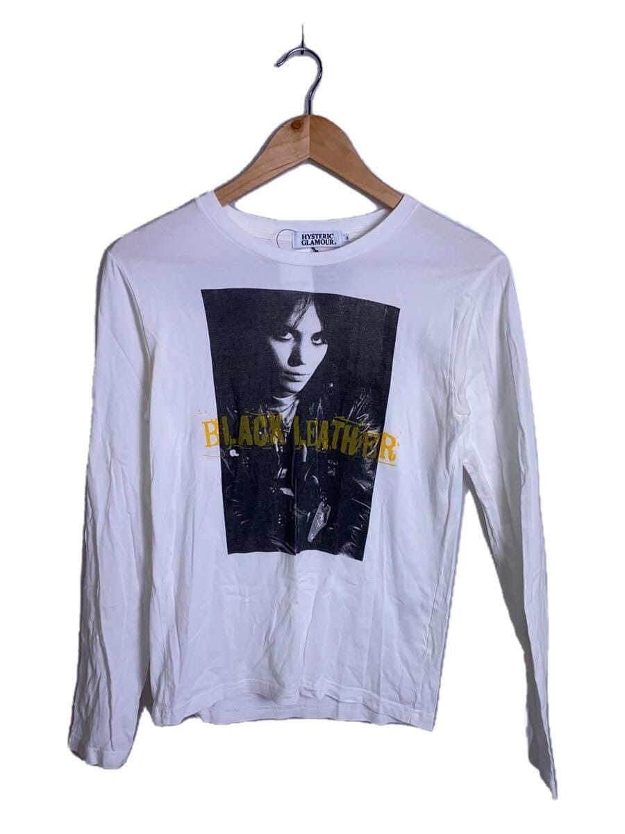 image of Hysteric Glamour Black Leather Longsleeve in White, Men's (Size Small)