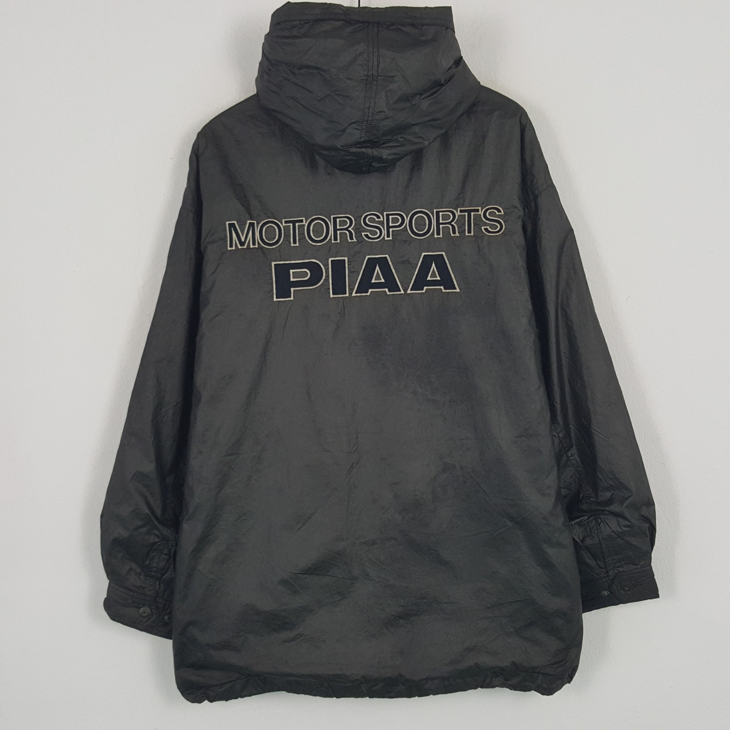 Japanese Brand × Vintage Vintage Motorsport PIAA Windbreaker Jacket Hoodie Size US XL / EU 56 / 4 - 1 Thumbnail