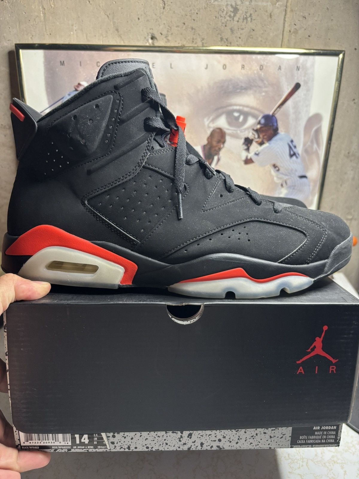 Jordan Brand Air Jordan 6 Retro black infrared Size US 14 / EU 47 - 1 Thumbnail