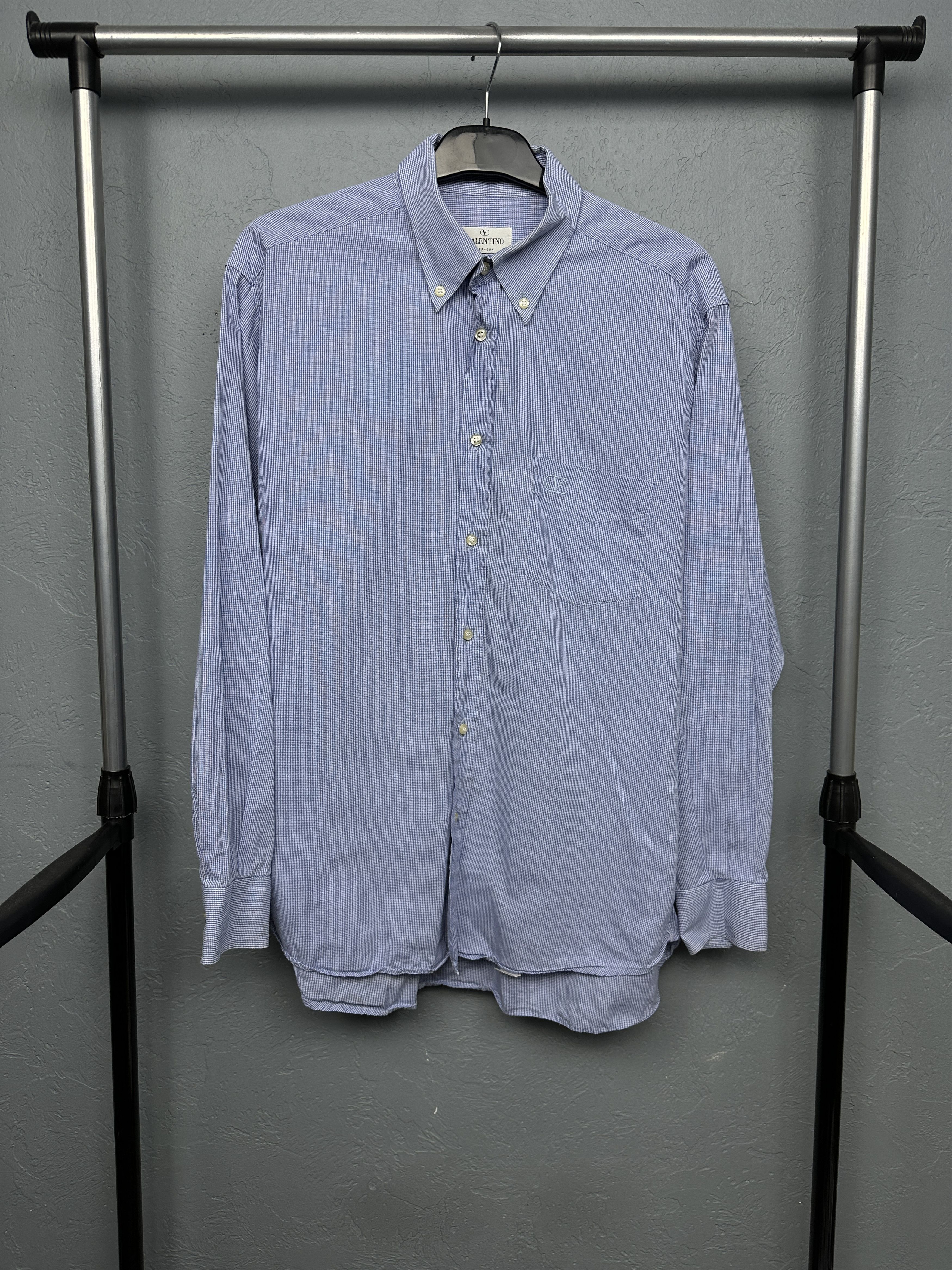 Valentino Valentino Vintage Mens Long Sleeve Shirt Size US L / EU 52-54 / 3 - 1 Thumbnail