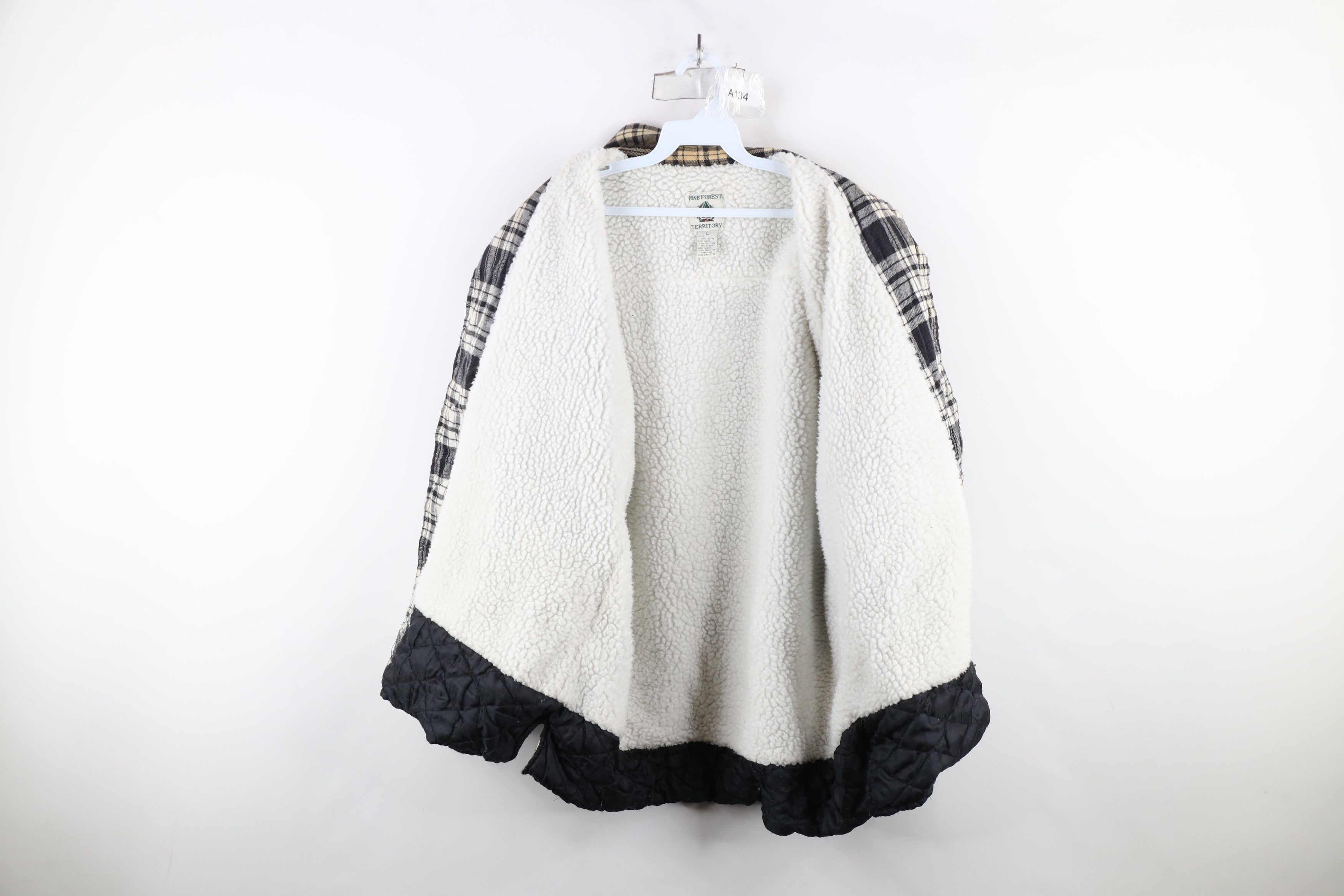 Vintage Vintage 90s Streetwear Fleece Lined Flannel Shirt Jacket Size US L / EU 52-54 / 3 - 12 Thumbnail