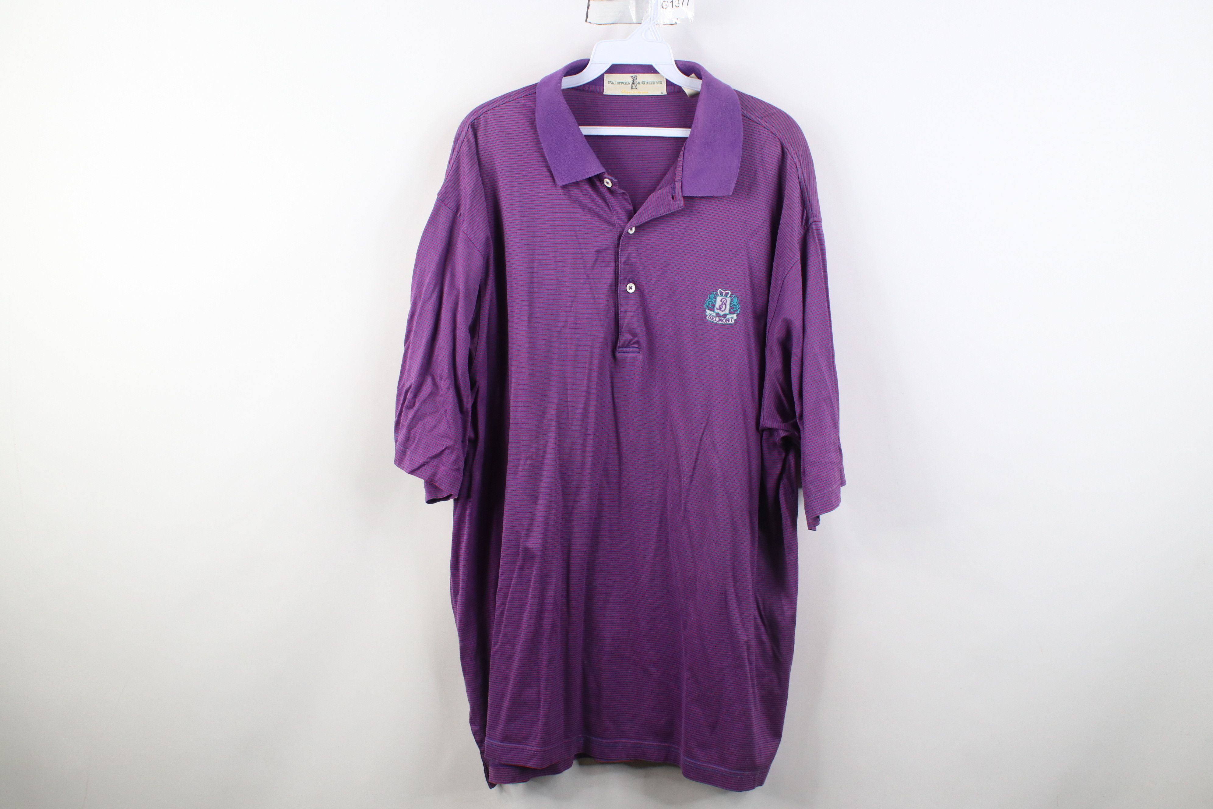 Vintage Vintage Country Club Ohio Striped Soft Knit Golf Polo Shirt Size US XXL / EU 58 / 5 - 1 Thumbnail