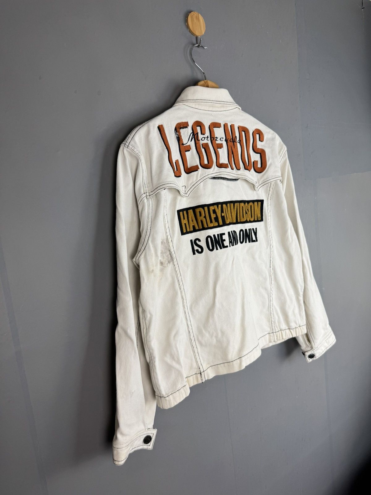 Harley Davidson × Vintage Vintage Harley Davidson Denim Jacket Size US M / EU 48-50 / 2 - 3 Thumbnail