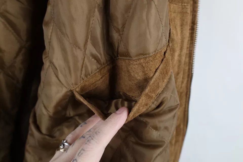 Vintage Vintage 90s Streetwear Leather Flight Bomber Jacket Brown Size US L / EU 52-54 / 3 - 9 Thumbnail