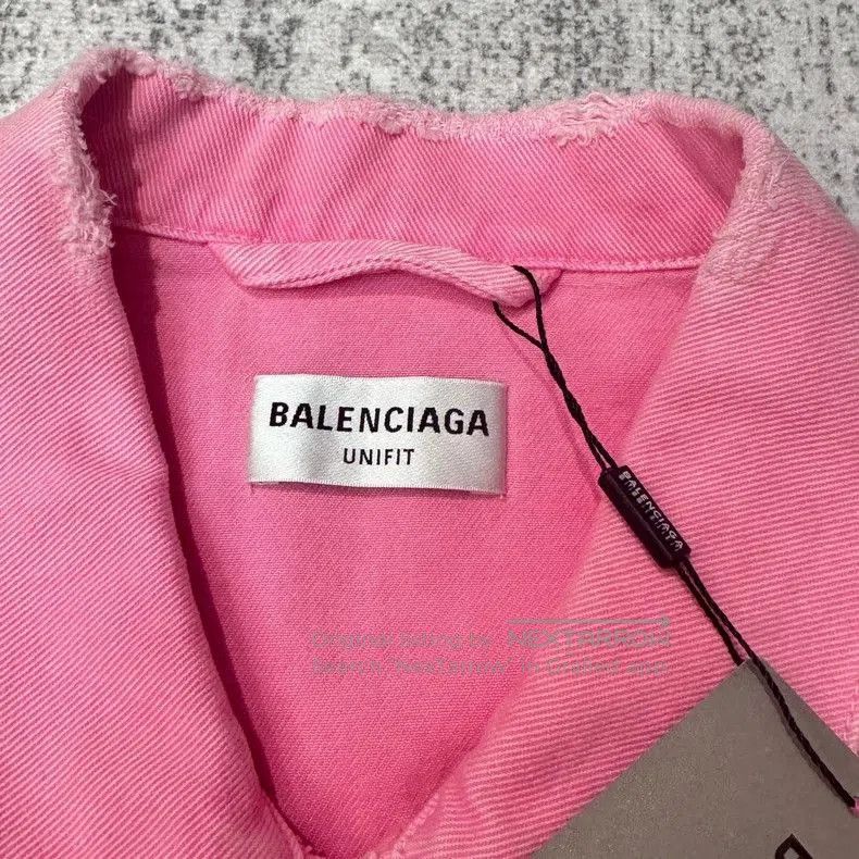 Balenciaga Balenciaga Pink Denim Jacket. Size US M / EU 48-50 / 2 - 4 Thumbnail