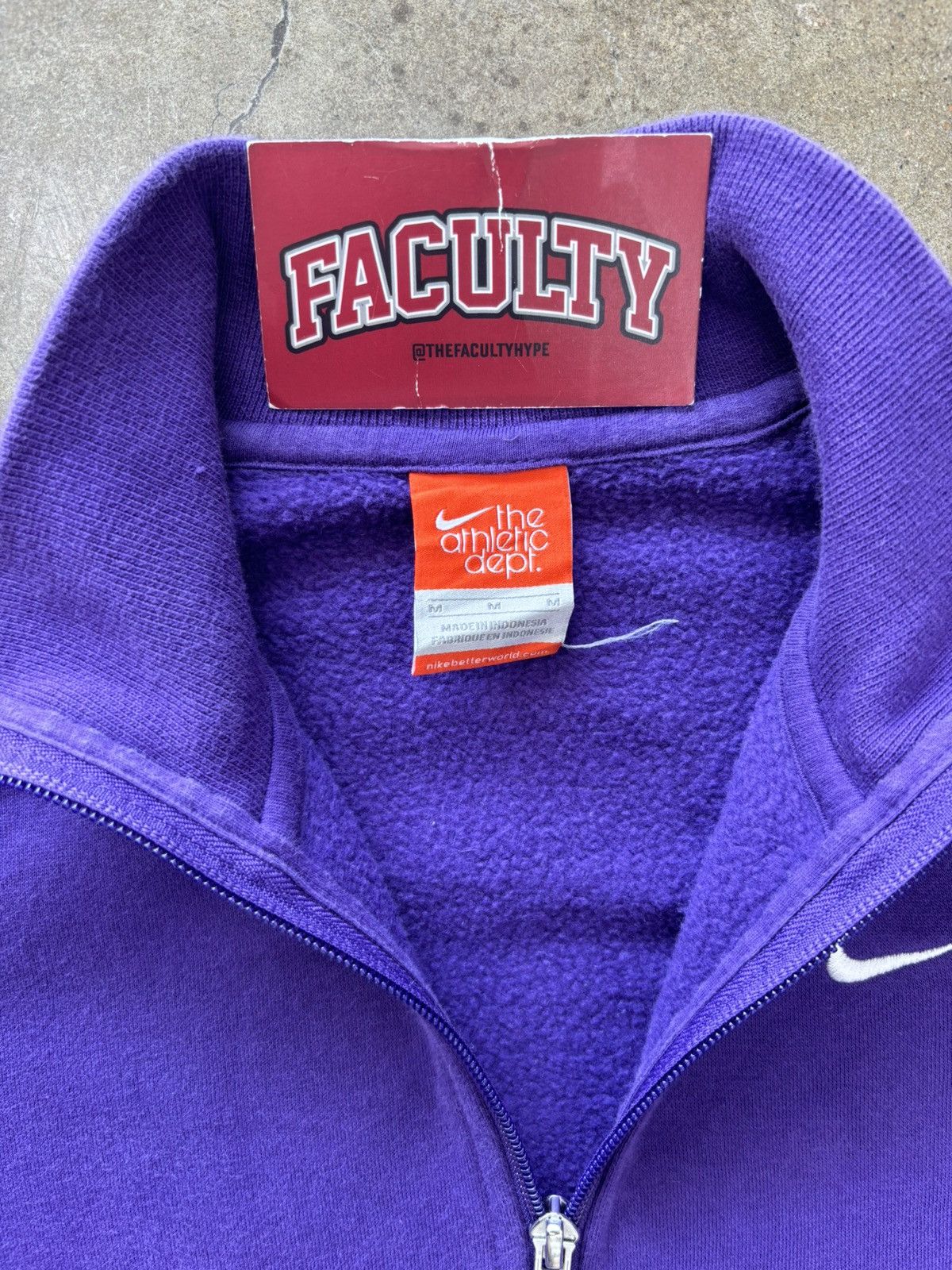 Nike × Vintage Vintage Nike Athletic Dept. Quarter-Zip Jacket Medium Size US M / EU 48-50 / 2 - 3 Thumbnail