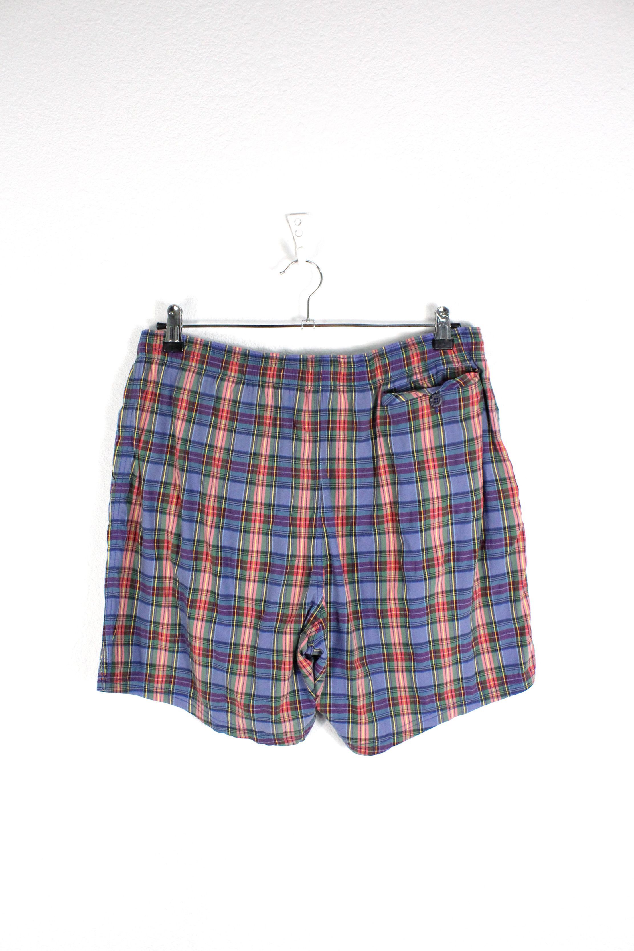 Paul & Shark Vintage Paul & Shark Yachting Logo Tartan Check Swim Shorts Size US 34 / EU 50 - 4 Thumbnail