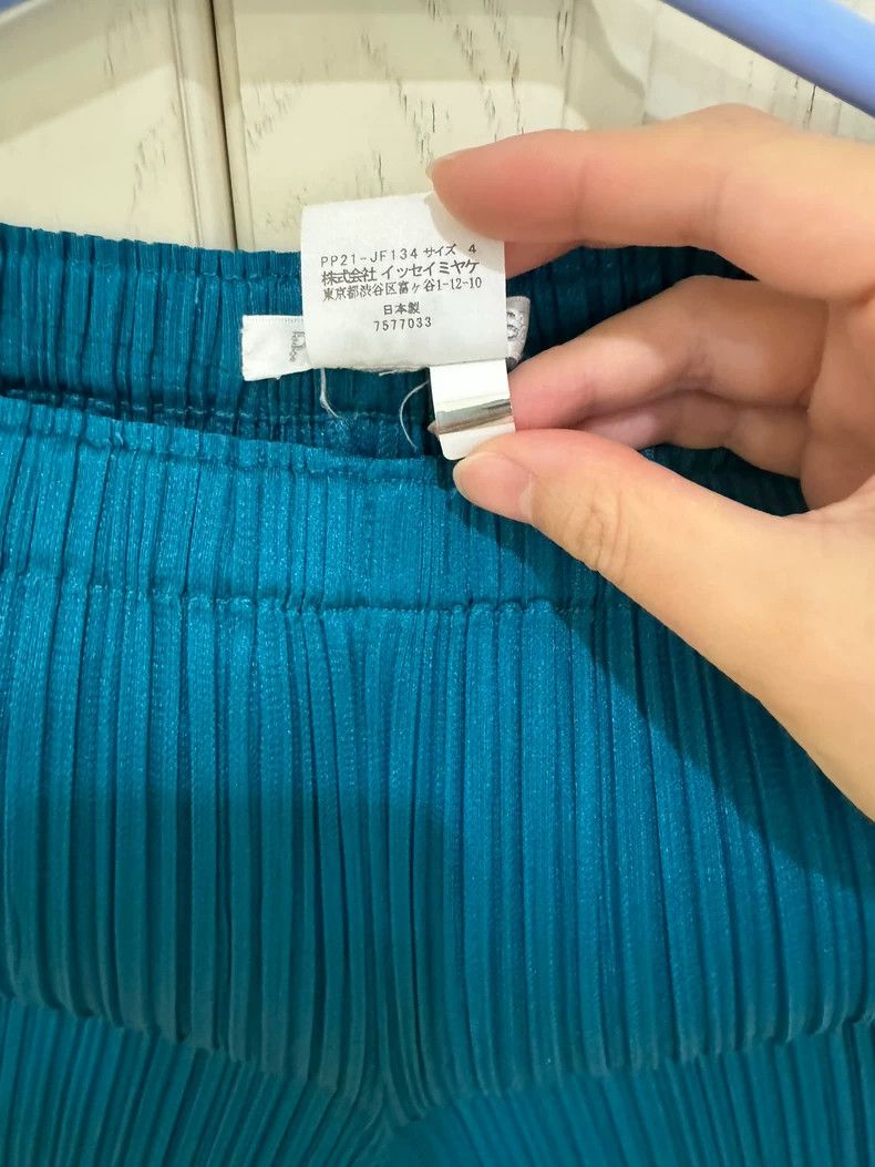 Issey Miyake issey miyake size:4 Blue-green pleated pants Size 42" / US 20 - 1 Thumbnail