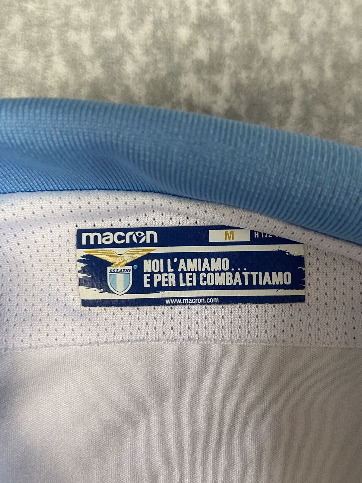 Macron Macron Lazio 2018-2019 Home Football Shirt Size US M / EU 48-50 / 2 - 3 Thumbnail