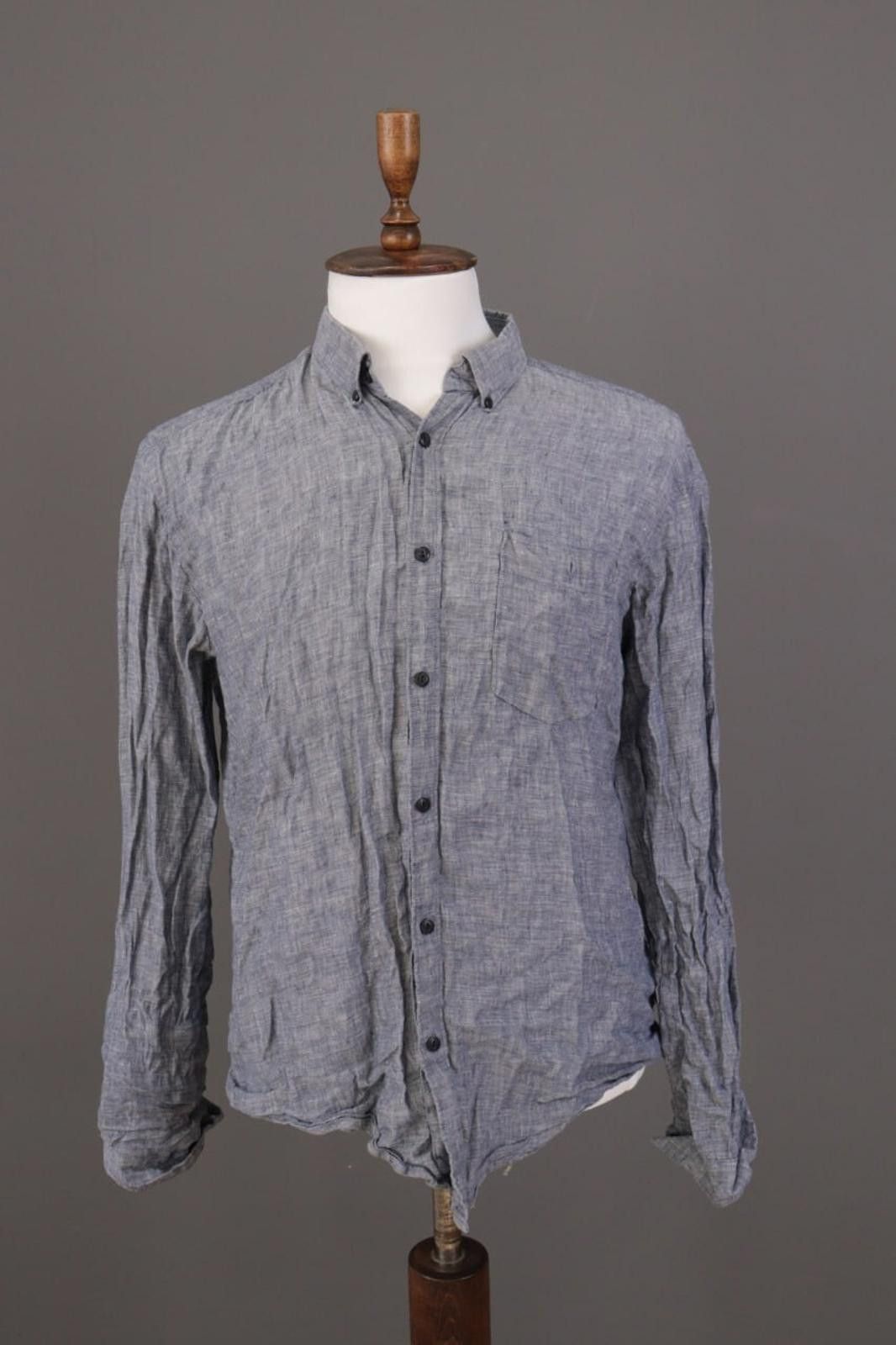 Barbour Beacon Brand Barbour Gray Slim Fit Linen Casual Shirt Size L Size US L / EU 52-54 / 3 - 1 Thumbnail