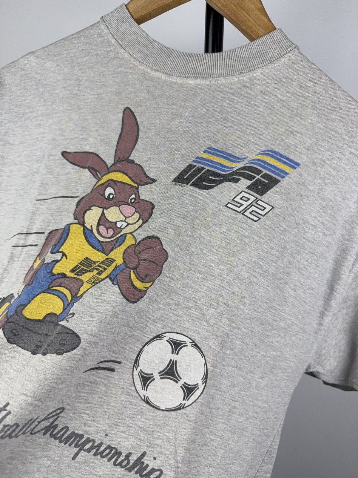 UEFA × Vintage Rare UEFA 1992 Sweden Euro Mascot Football Tee Vintage Size US S / EU 44-46 / 1 - 3 Thumbnail