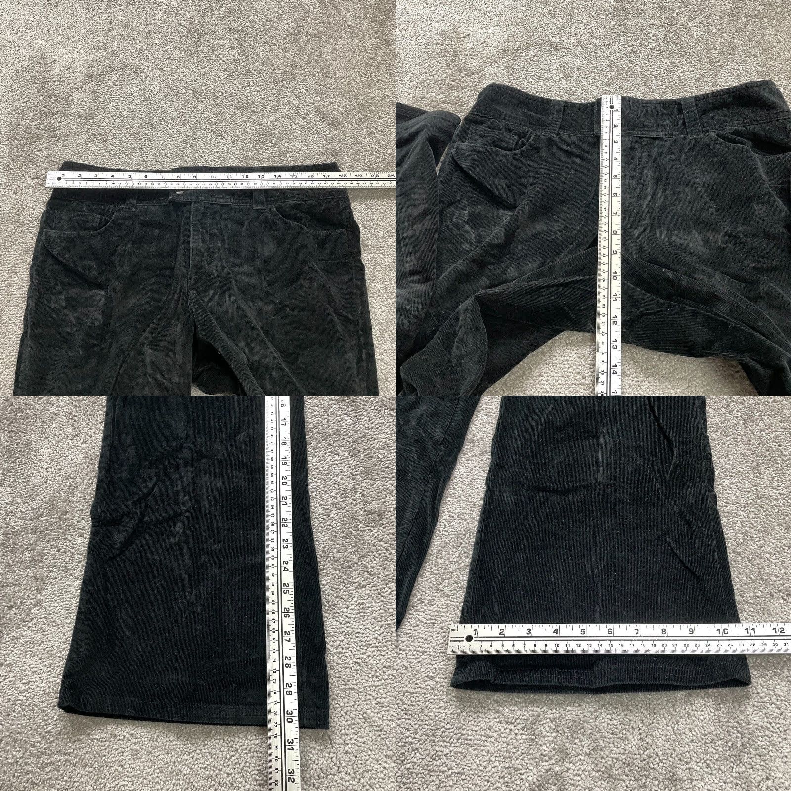 Dockers Dockers Pants Women 12 Tall Black Bootcut Mid Rise Corduroy Cotton 36x30 Womens Size 34" / US 12 / IT 48 - 8 Thumbnail