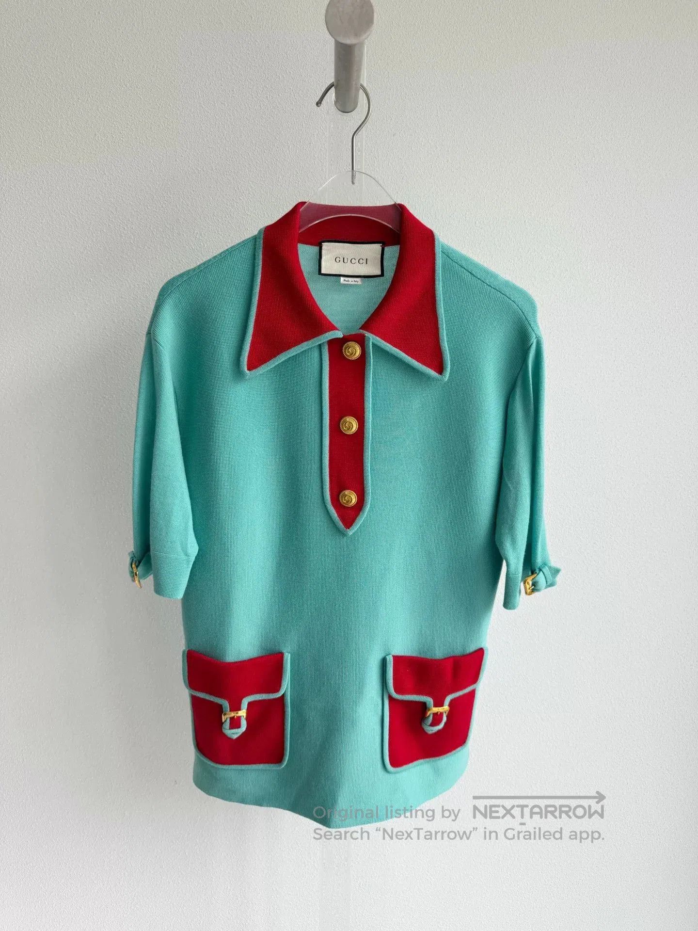 Gucci Gucci Sky Blue Knit Sweater. Size XS / US 0-2 / IT 36-38 - 1 Thumbnail