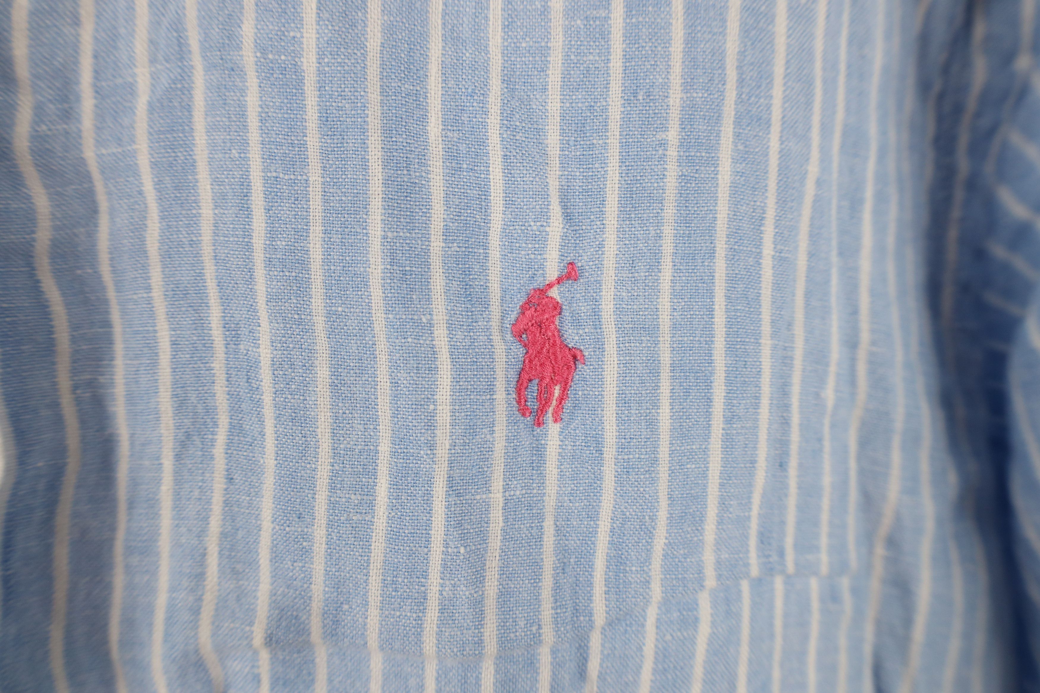 Polo Ralph Lauren Vintage 90s Ralph Lauren Short Sleeve Button Down Shirt Size US L / EU 52-54 / 3 - 4 Thumbnail
