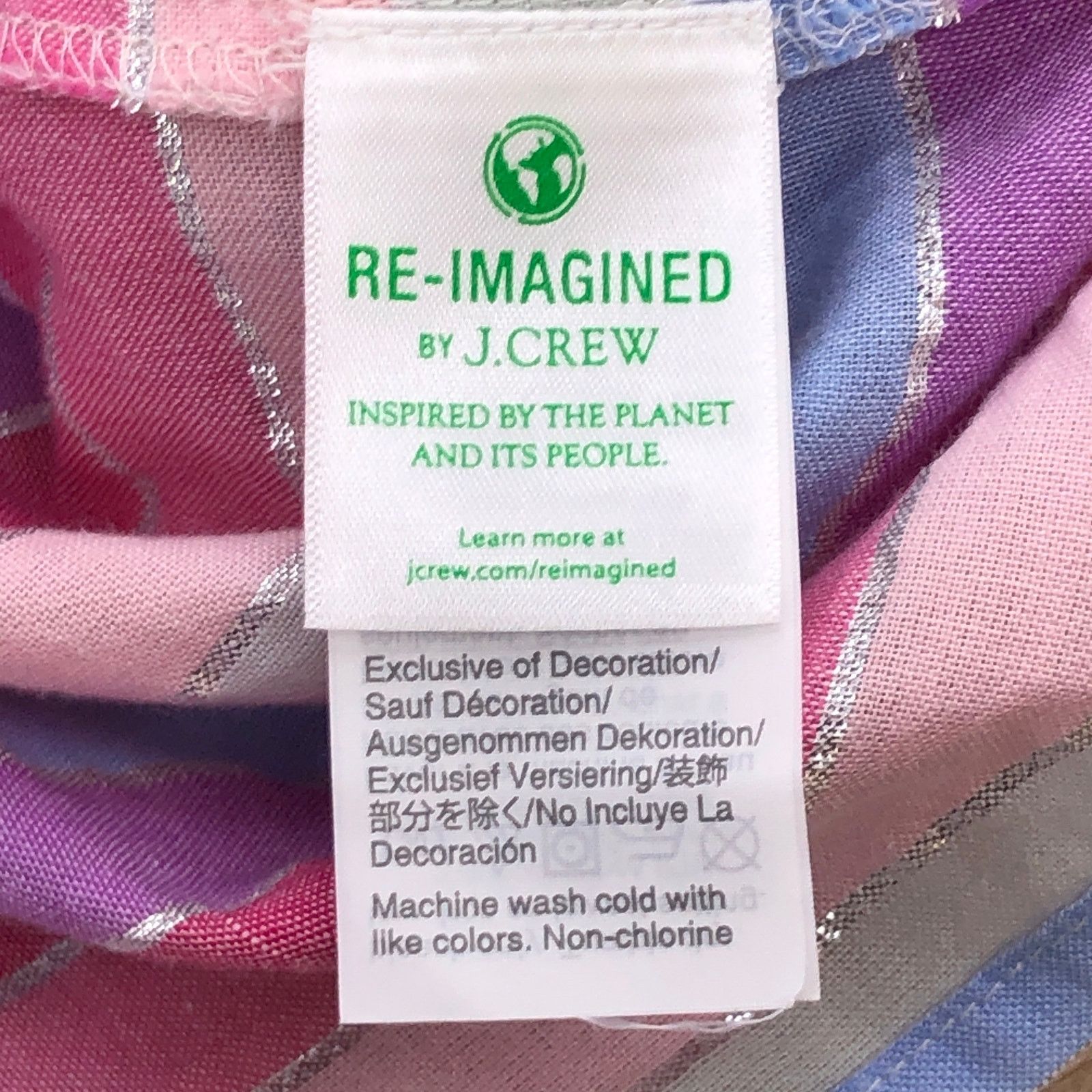 J.Crew J Crew Size S Top Peasant Metallic Pastel Stripe Oversized Size S / US 4 / IT 40 - 13 Thumbnail