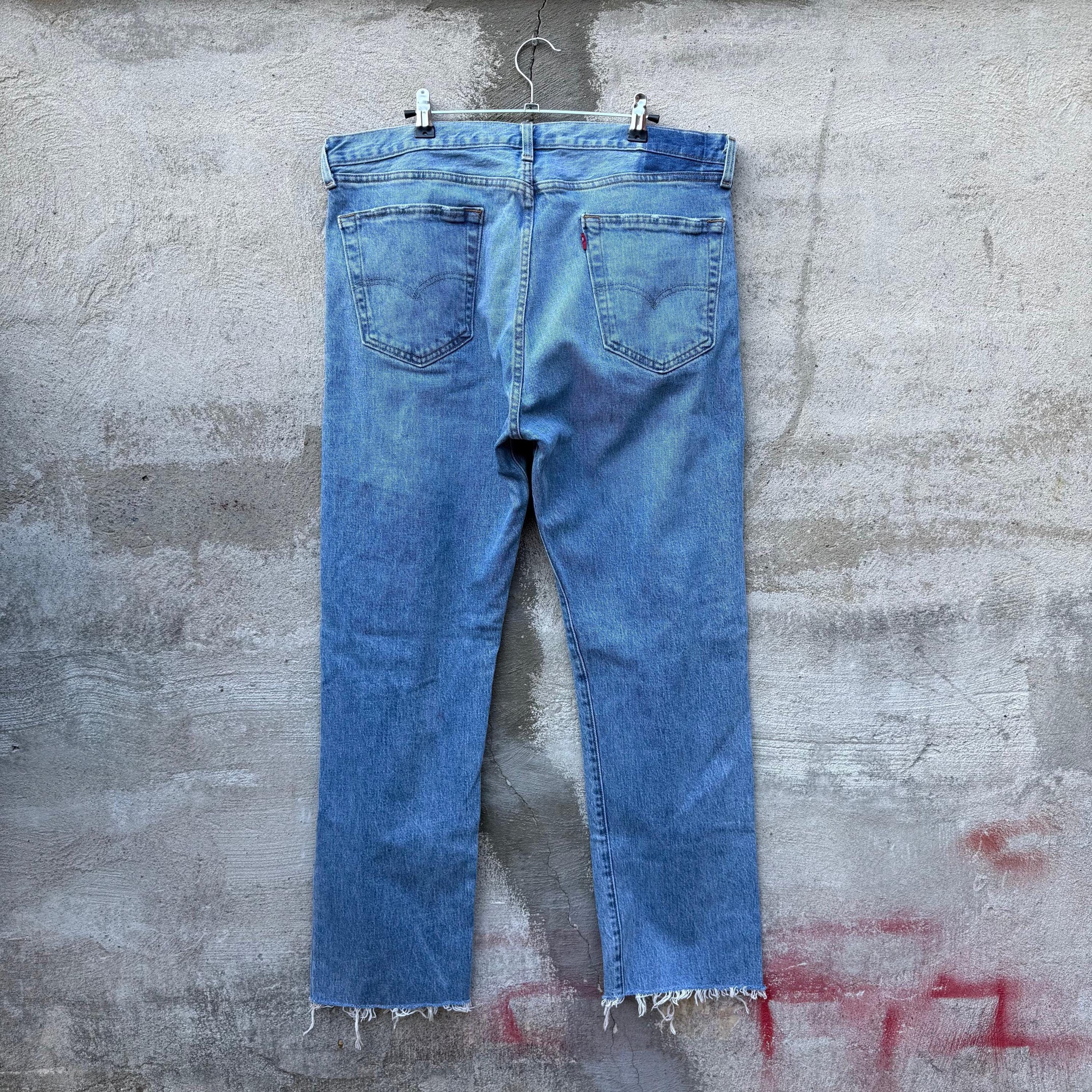 Levi's × Vintage Vintage Levi's 501 Repaired Denim Jeans Size US 36 / EU 52 - 2 Thumbnail