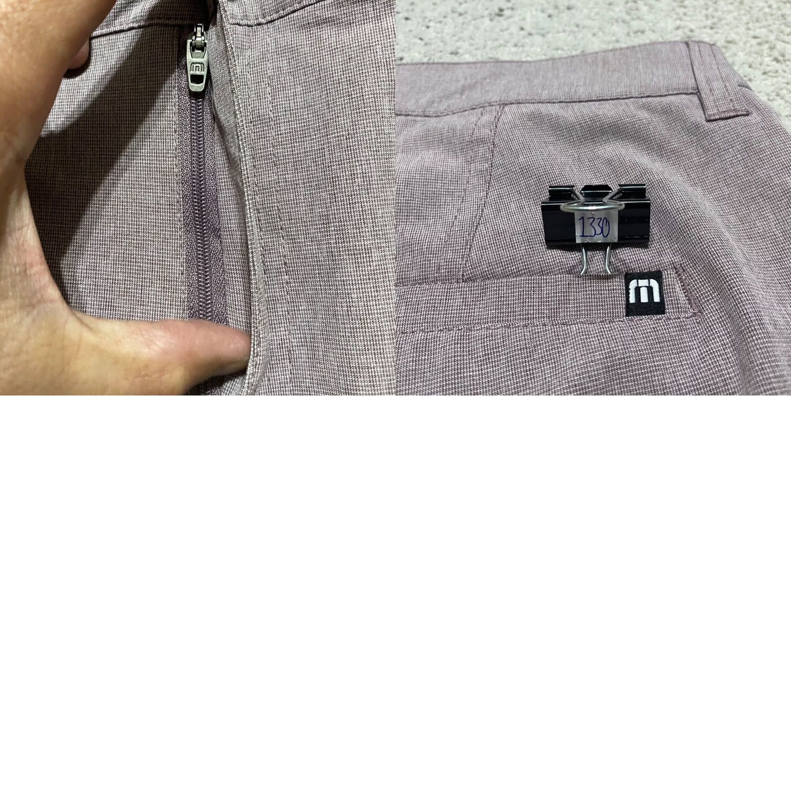 TravisMathew Travis Mathew Mens Shorts Gray Chino Inseam 10" Pockets Outdoor Casual Button Front Flat Front 38 Inseam 10 38 Gray Men Size US 38 / EU 54 - 8 Thumbnail