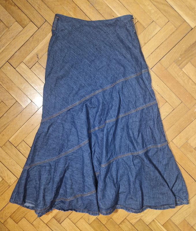 If Six Was Nine × Japanese Brand vintage denim flare skirt Size 27" / US 4 / IT 40 - 1 Thumbnail