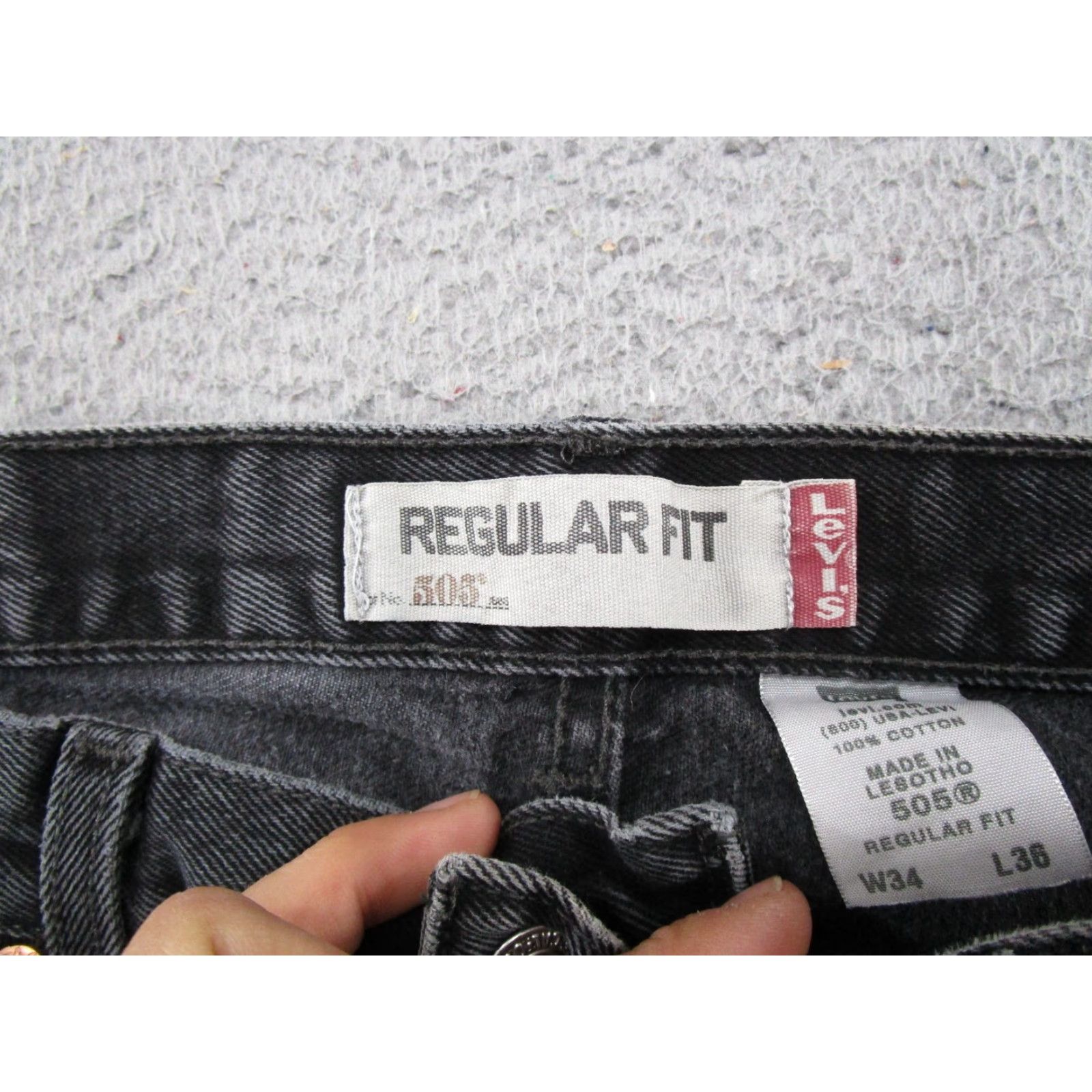 Levi's VTG Levi's Relaxed Fit Straight Leg Denim Jeans 34x36 Black 5-Pocket Design Cotton Denim Men Jeans Straight VTG Levi's Regular Size 34 Mens Size US 34 / EU 50 - 4 Thumbnail