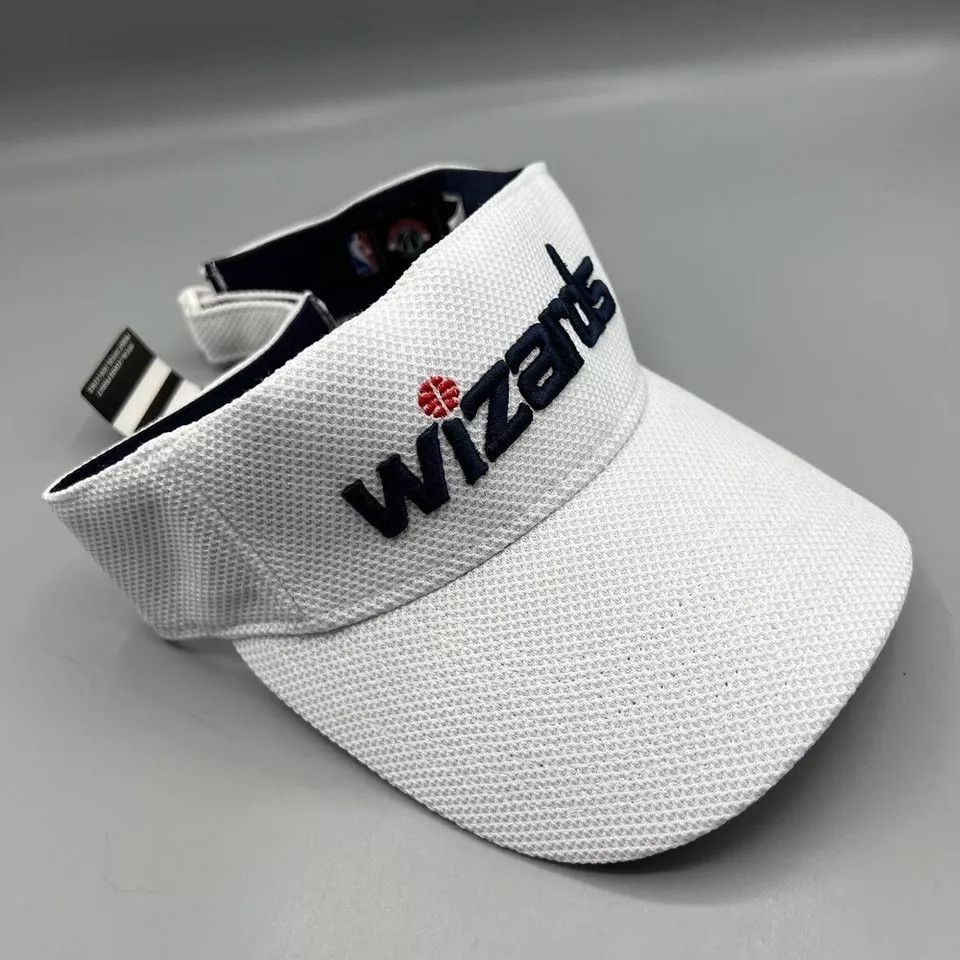 Adidas Washington Wizards Visor Hat Men Adidas NBA Strap Back Cap Size ONE SIZE - 3 Thumbnail
