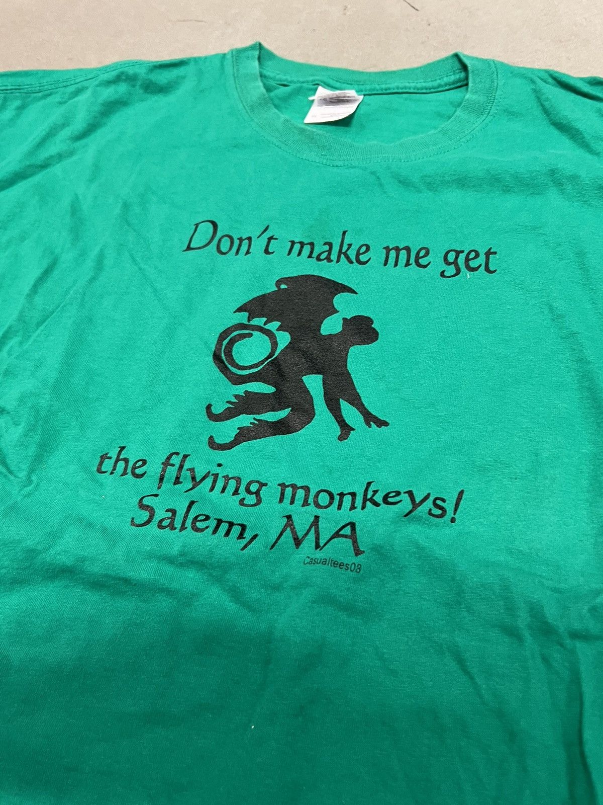 Vintage × basketcase gallery Flying Monkeys! Salem, MA. Witch tourism tee. Size US XL / EU 56 / 4 - 2 Thumbnail