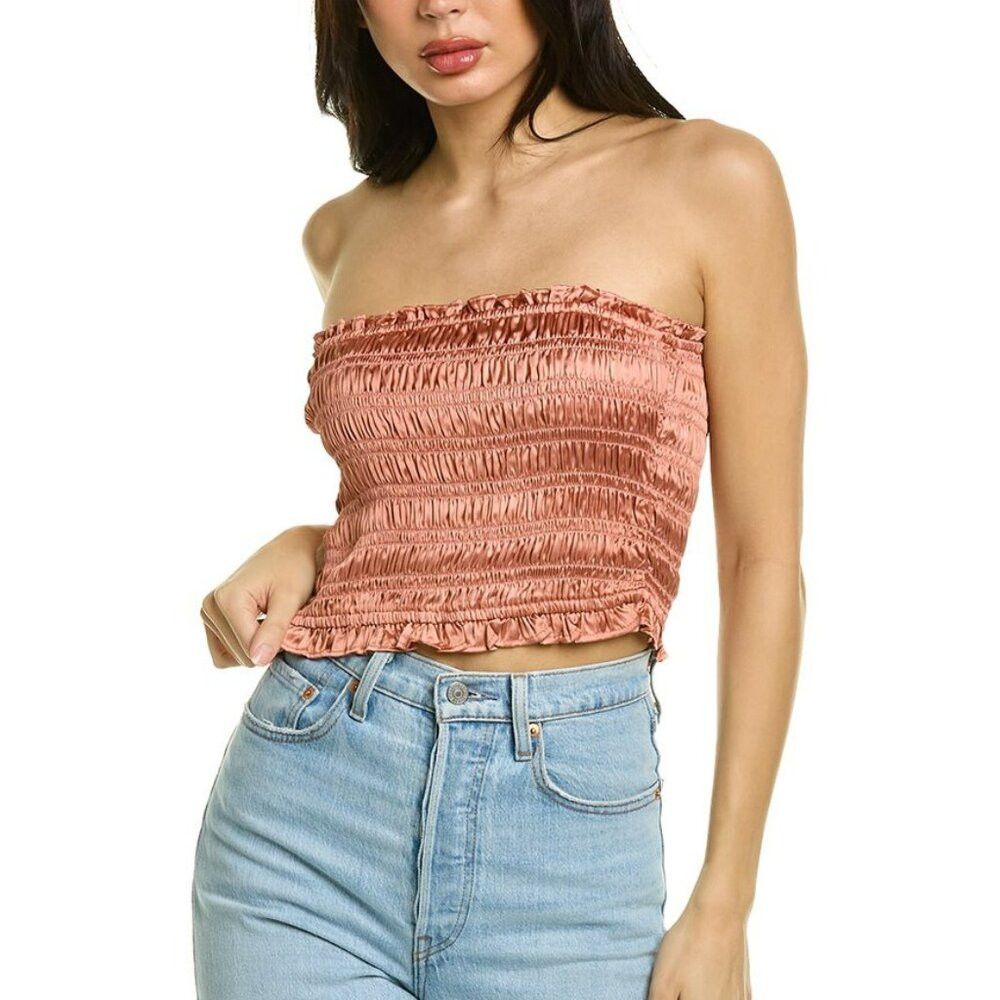 Free People NWT New Free People Be Right Back Tuba Smoke Top Size M Size M / US 6-8 / IT 42-44 - 1 Thumbnail