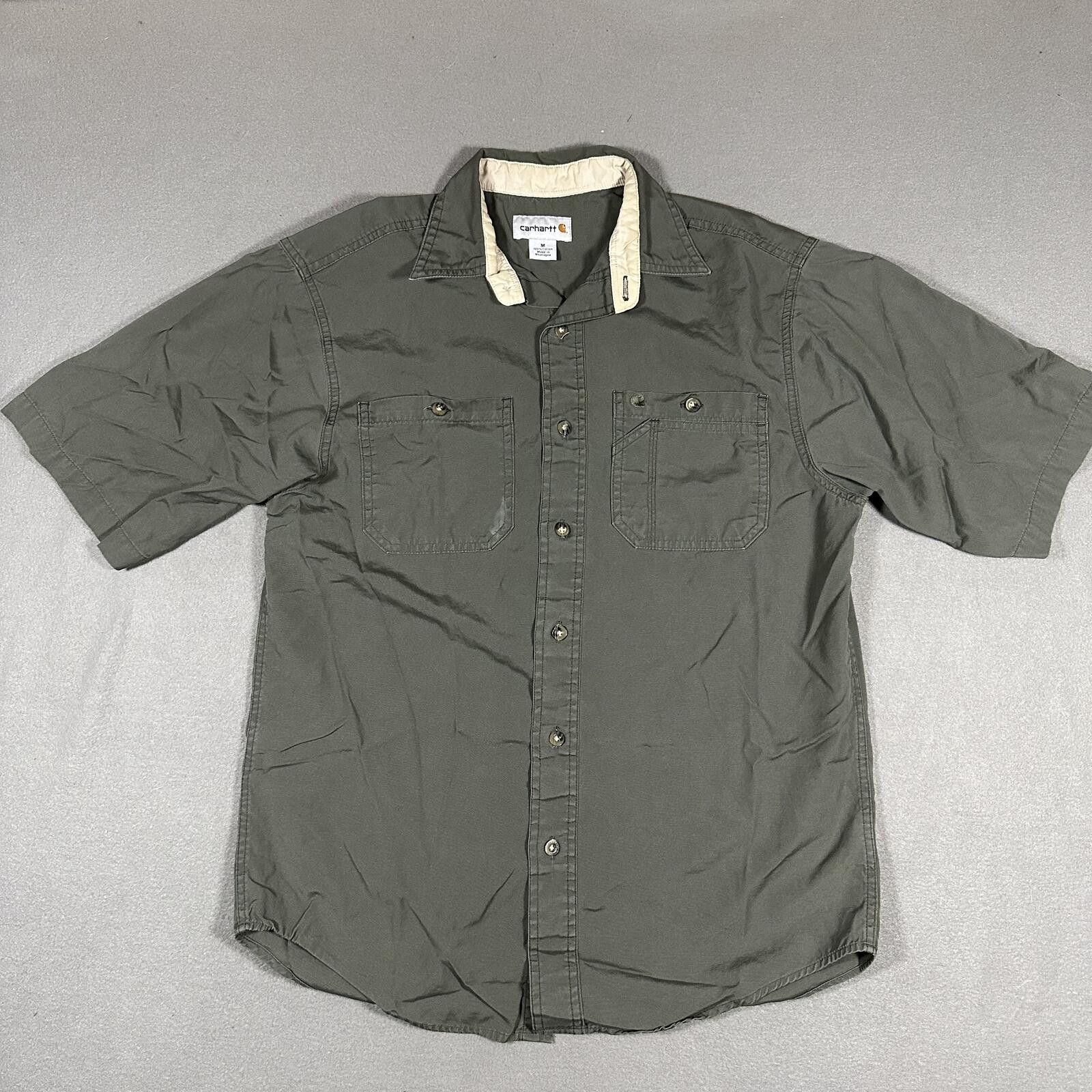 Carhartt Carhartt Men Shirt Medium Green Workwear Size US M / EU 48-50 / 2 - 1 Thumbnail