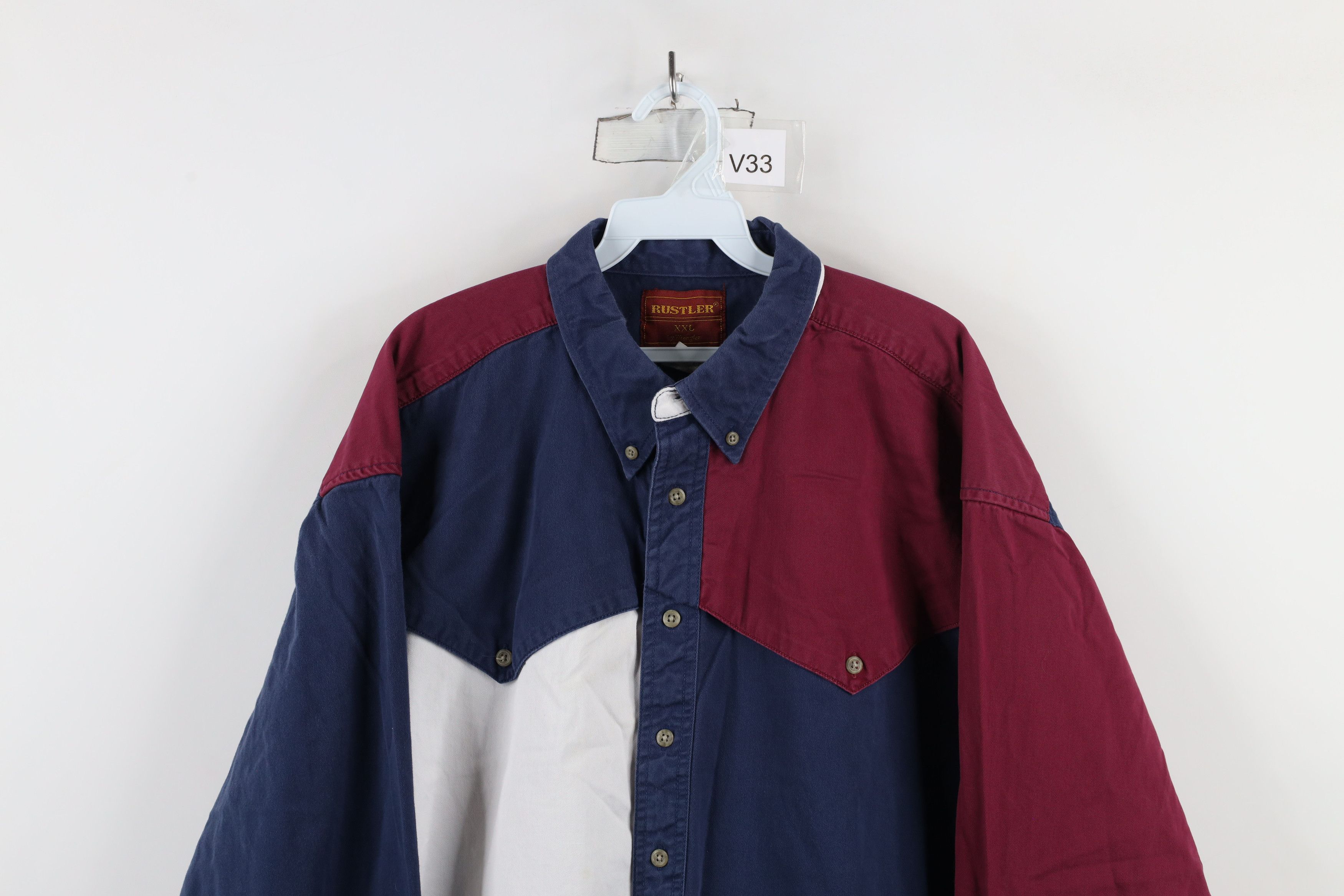 Vintage Vintage 90s Streetwear Block Western Cowboy Button Shirt Size US XXL / EU 58 / 5 - 2 Thumbnail