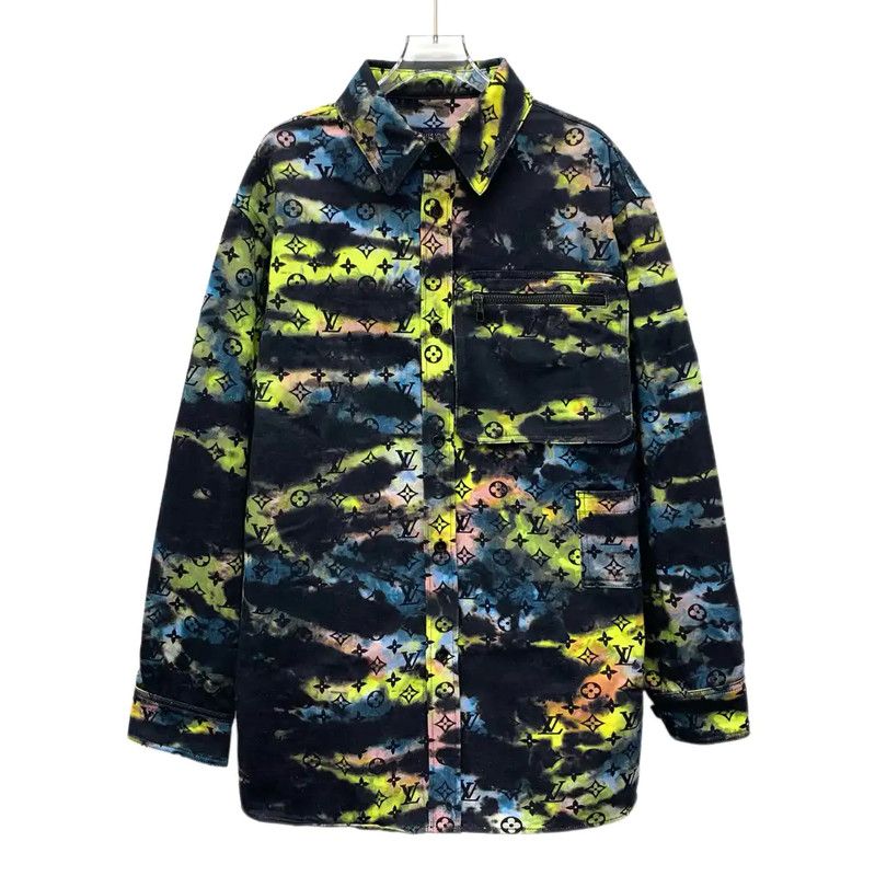 Louis Vuitton Louis Vuitton Multicolor Cotton Men's Jacket 0089 Size US L / EU 52-54 / 3 - 1 Thumbnail