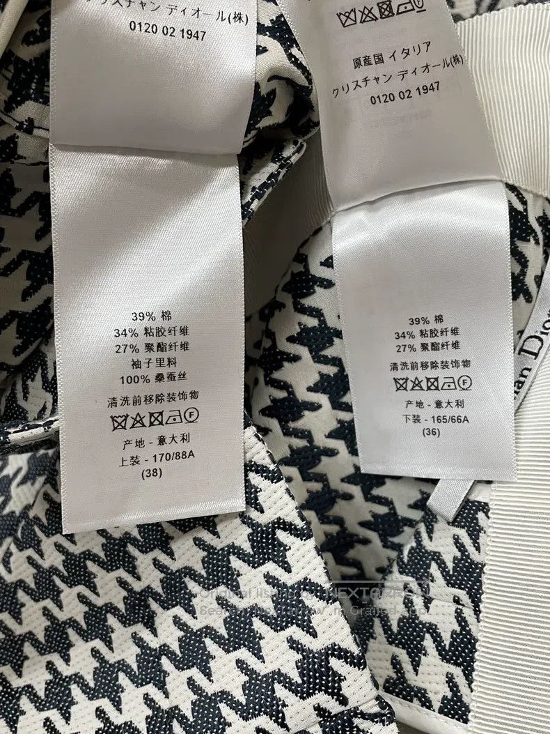 Dior Dior Black and White Bird Grid Set Size XS / US 0-2 / IT 36-38 - 8 Thumbnail