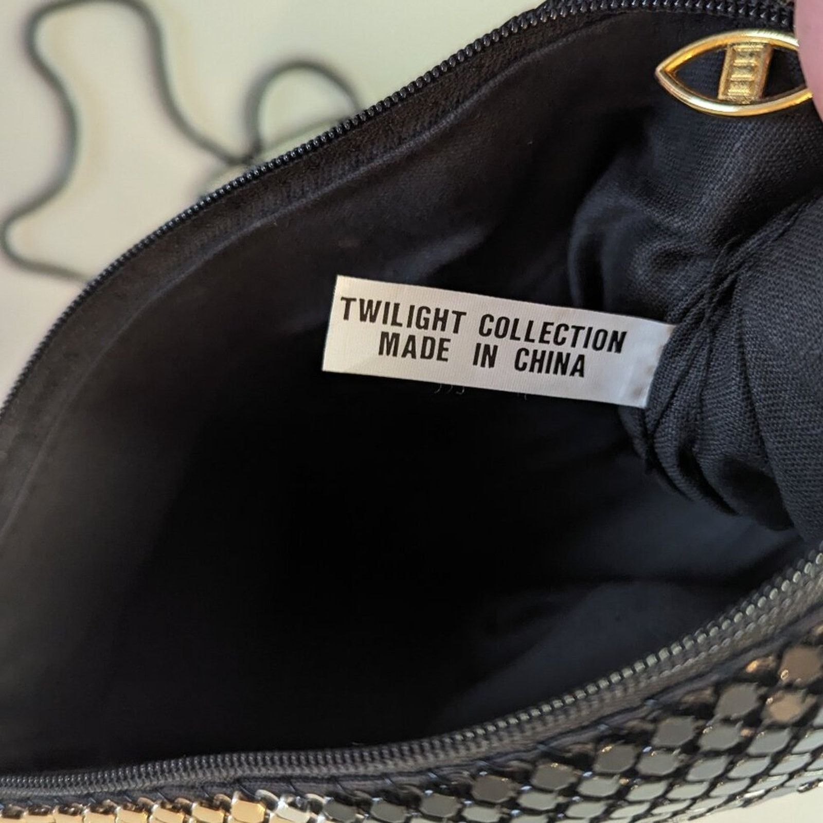 Vintage Vintage Unbranded Black Gold Silver Metal Mesh Crossbody Bag Size ONE SIZE - 6 Thumbnail