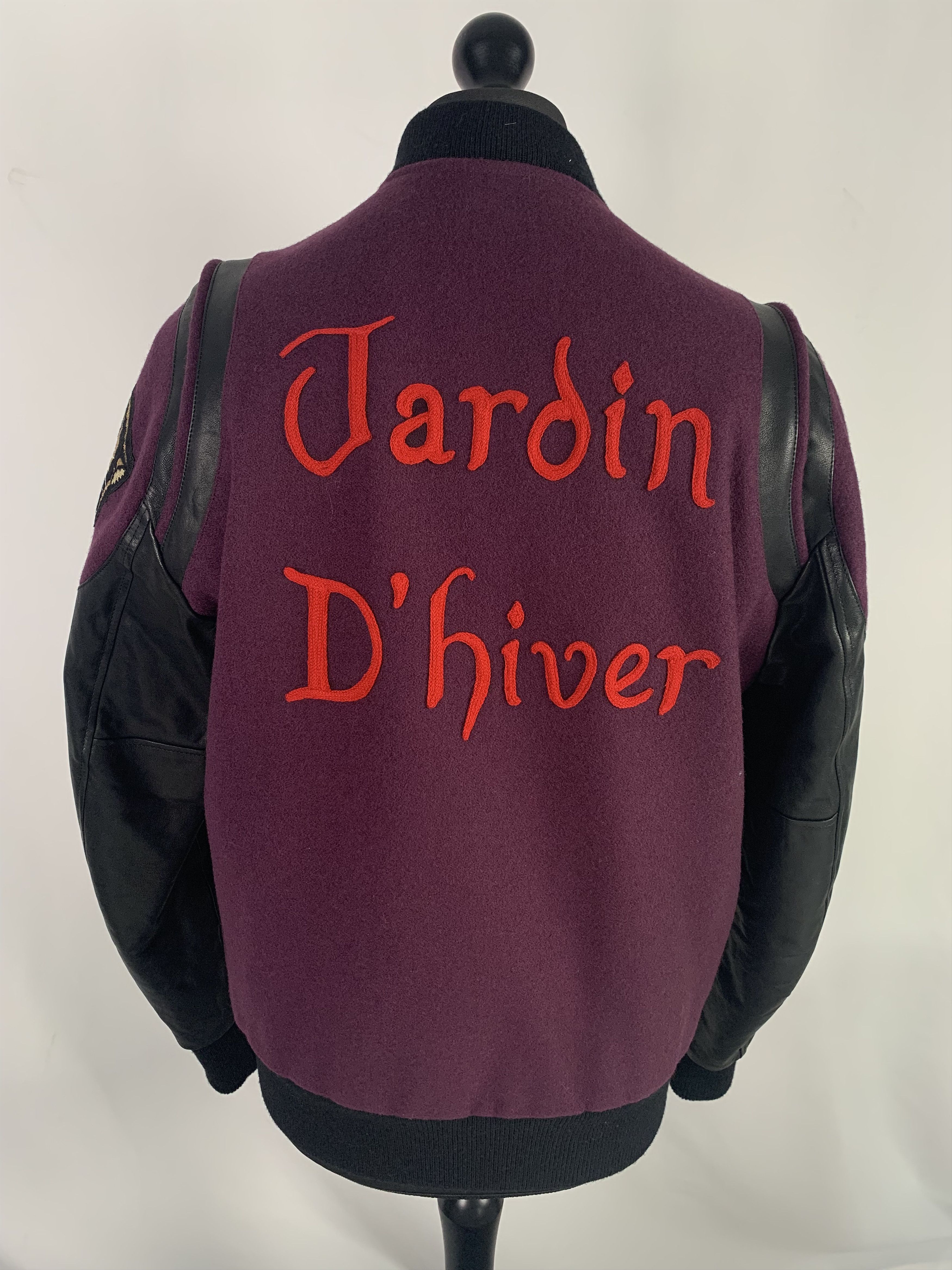 image of Gucci Burgundy 'a' Bomber Jacket in Burgandy, Men's (Size Medium)