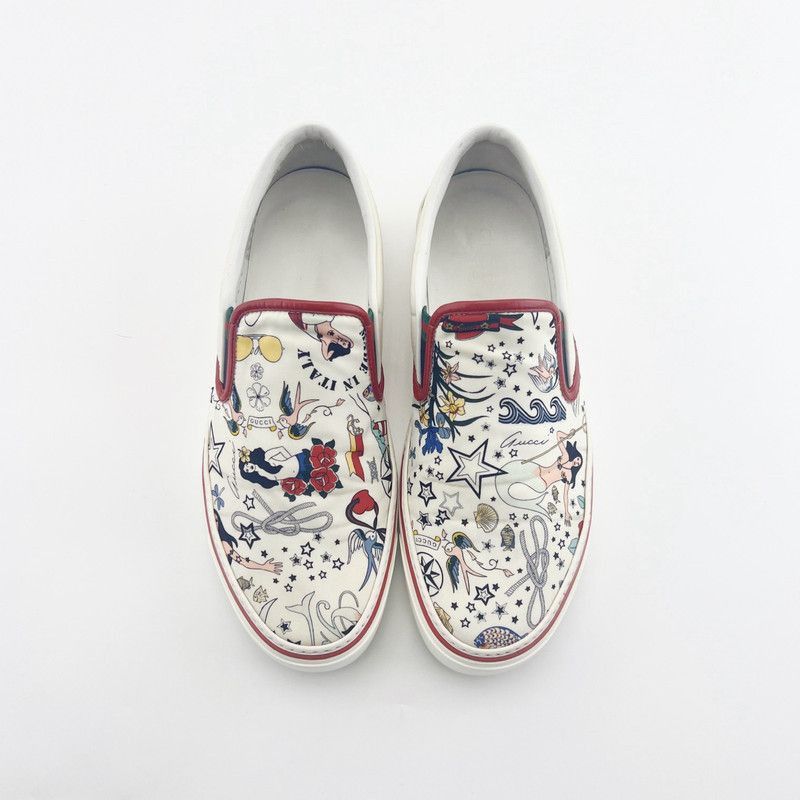 Gucci Gucci Graffiti Print Casual Slip-On Shoes Size US 8 / EU 41 - 2 Thumbnail
