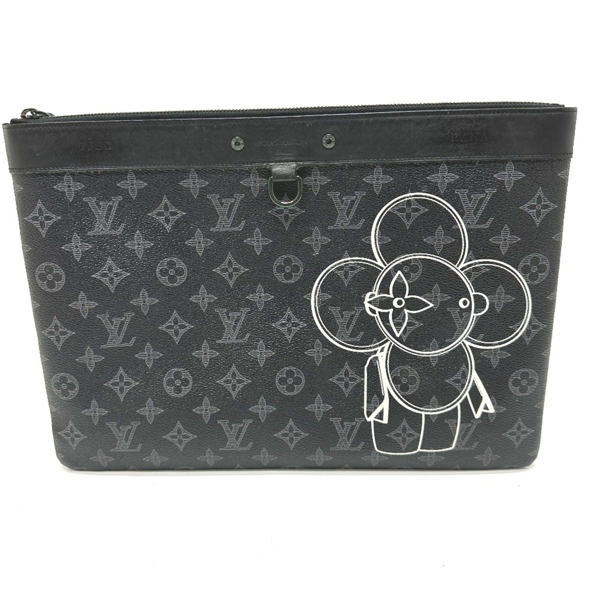 Louis Vuitton Louis Vuitton M52904 MonogramEclipse Bag Clutch bag Black Size ONE SIZE - 1 Thumbnail