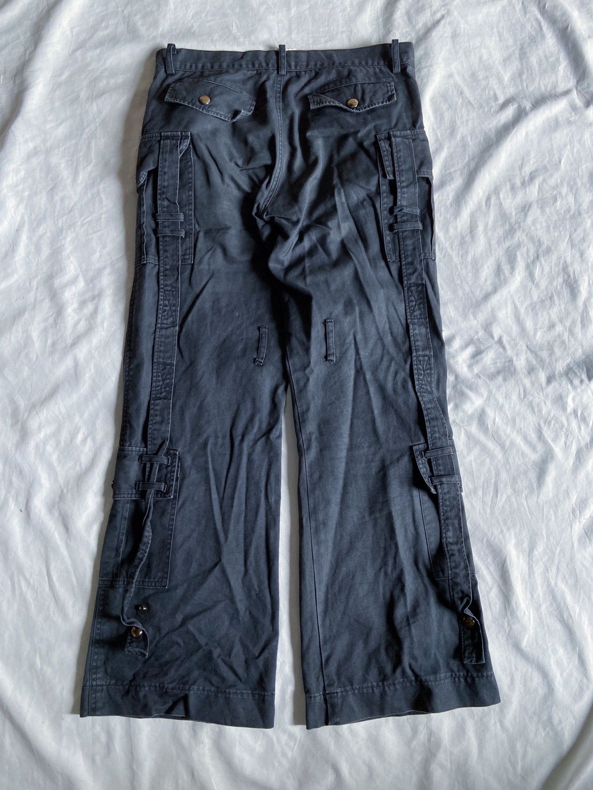 Isamu Katayama Backlash JAPANESE B.P.N FLARED BONDAGE PANTS Size US 31 - 10 Thumbnail