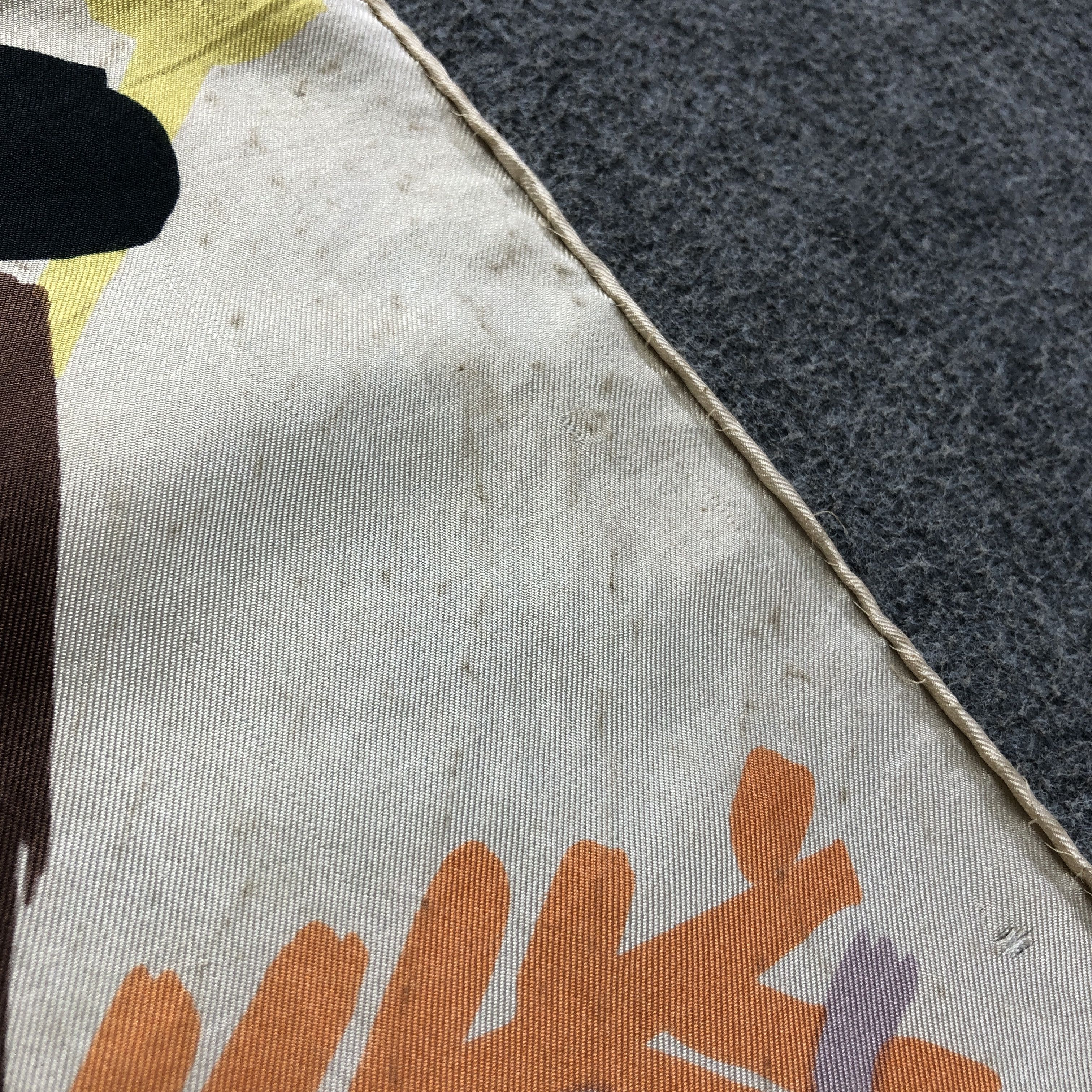 Japanese Brand P.A.S Luxury Abstract Hand Rolled Silk Scarf M1119 Size ONE SIZE - 23 Thumbnail