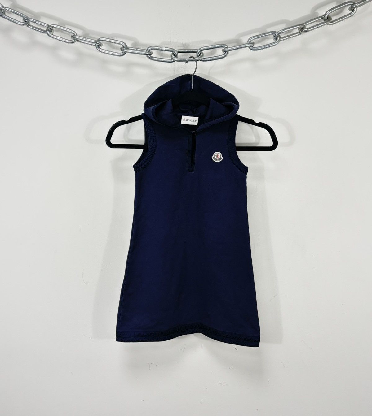 Moncler Moncler Abito Senza Maniche Women’s Navy Sleeveless Hoodie Size XXS / US 00 / IT 34 - 1 Thumbnail