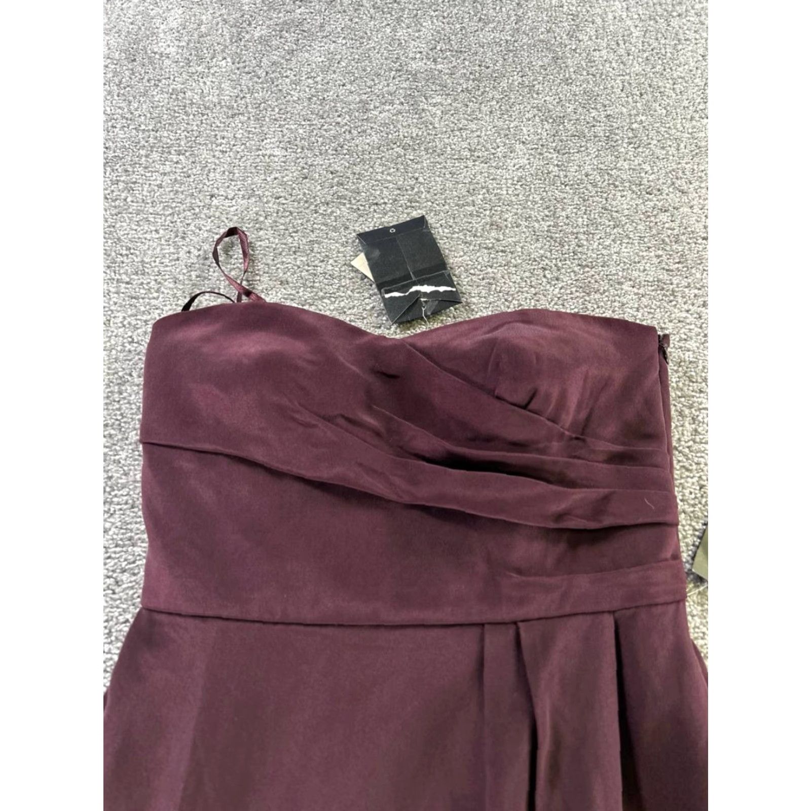 Vintage VINTAGE Ann Taylor Dress Womens 4 Burgundy Blouson New Size S / US 4 / IT 40 - 2 Thumbnail