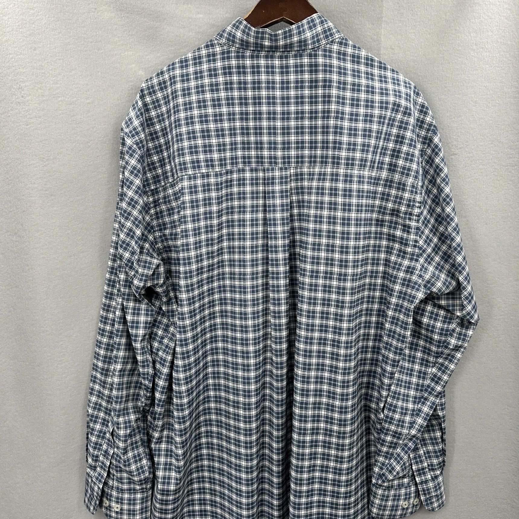 Vintage Turtleson Shirt Mens XL Button-Up Plaid Cotton Casual Collar-Front Blue Modern 90s? Size US XL / EU 56 / 4 - 3 Thumbnail