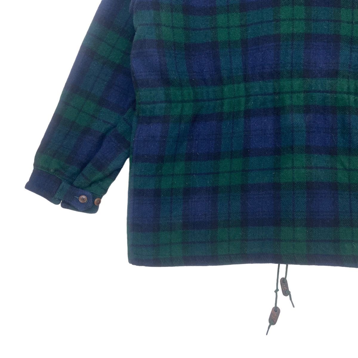 Polo Ralph Lauren Vtg PRL Checkered Plaid Tartan Wool Heavy Coat Size US L / EU 52-54 / 3 - 9 Thumbnail