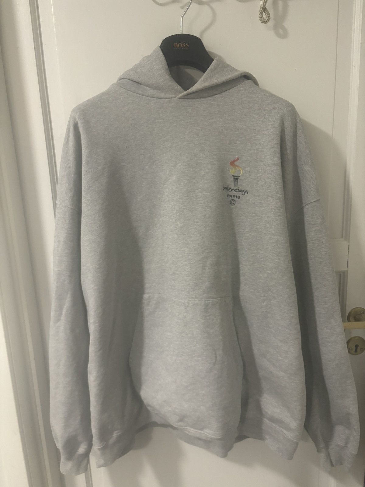 Balenciaga balenciaga olympic hoodie grey🌟 Size US L / EU 52-54 / 3 - 8 Thumbnail